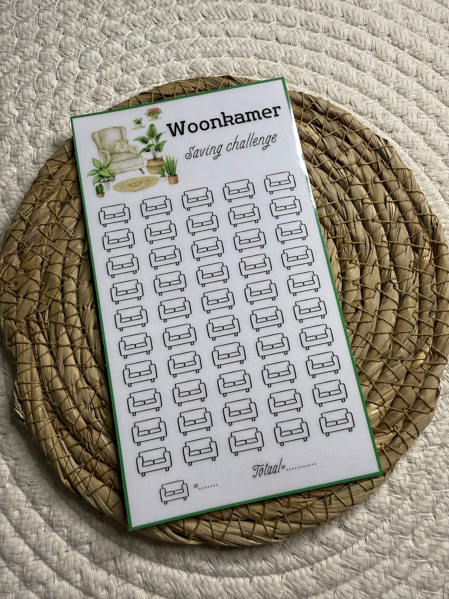 Woonkamer challenge open bedrag