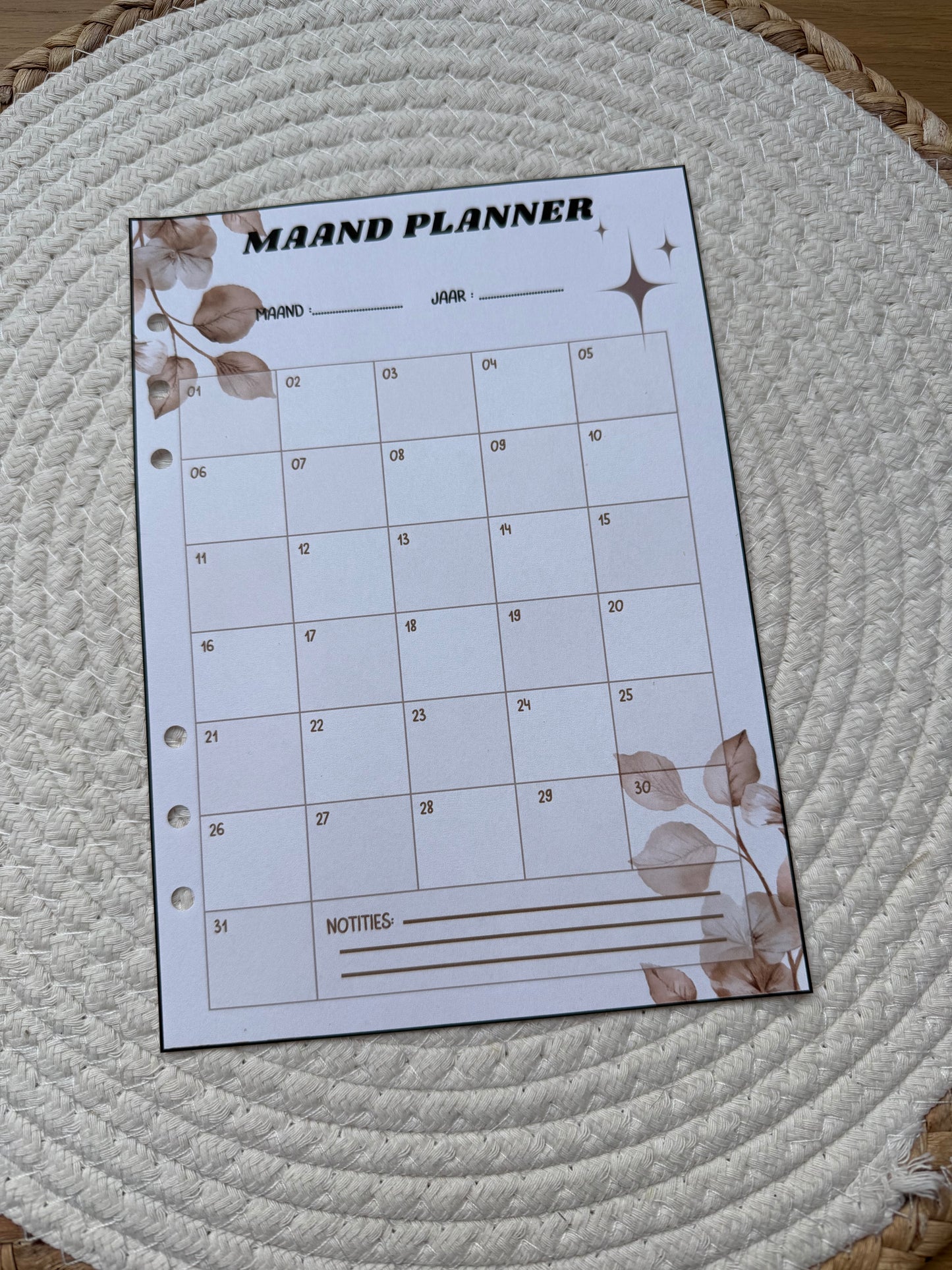 Planner 2026 maand planner 1 A5