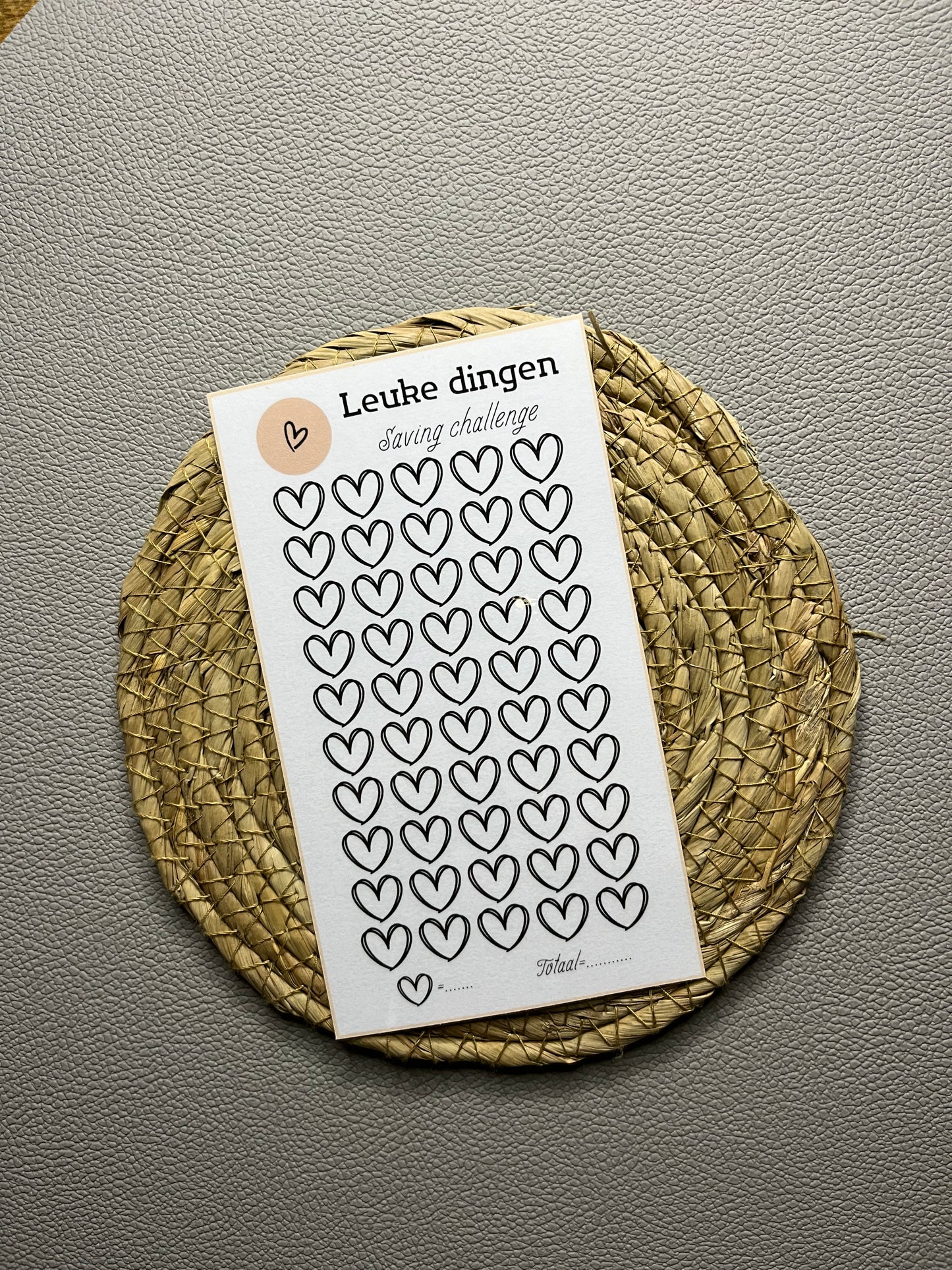 Leuke dingen challenge open bedrag