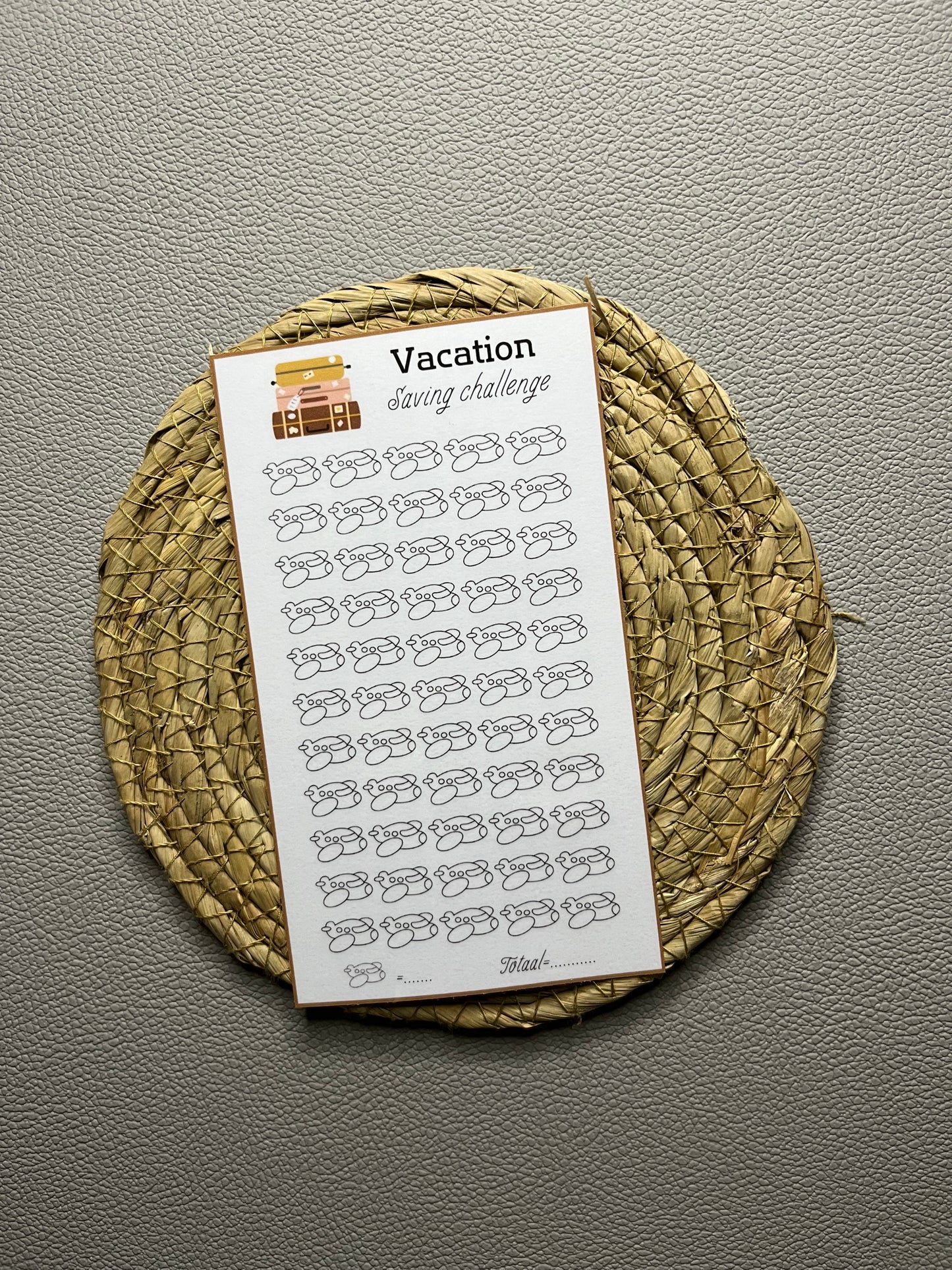 Vacation challenge open bedrag