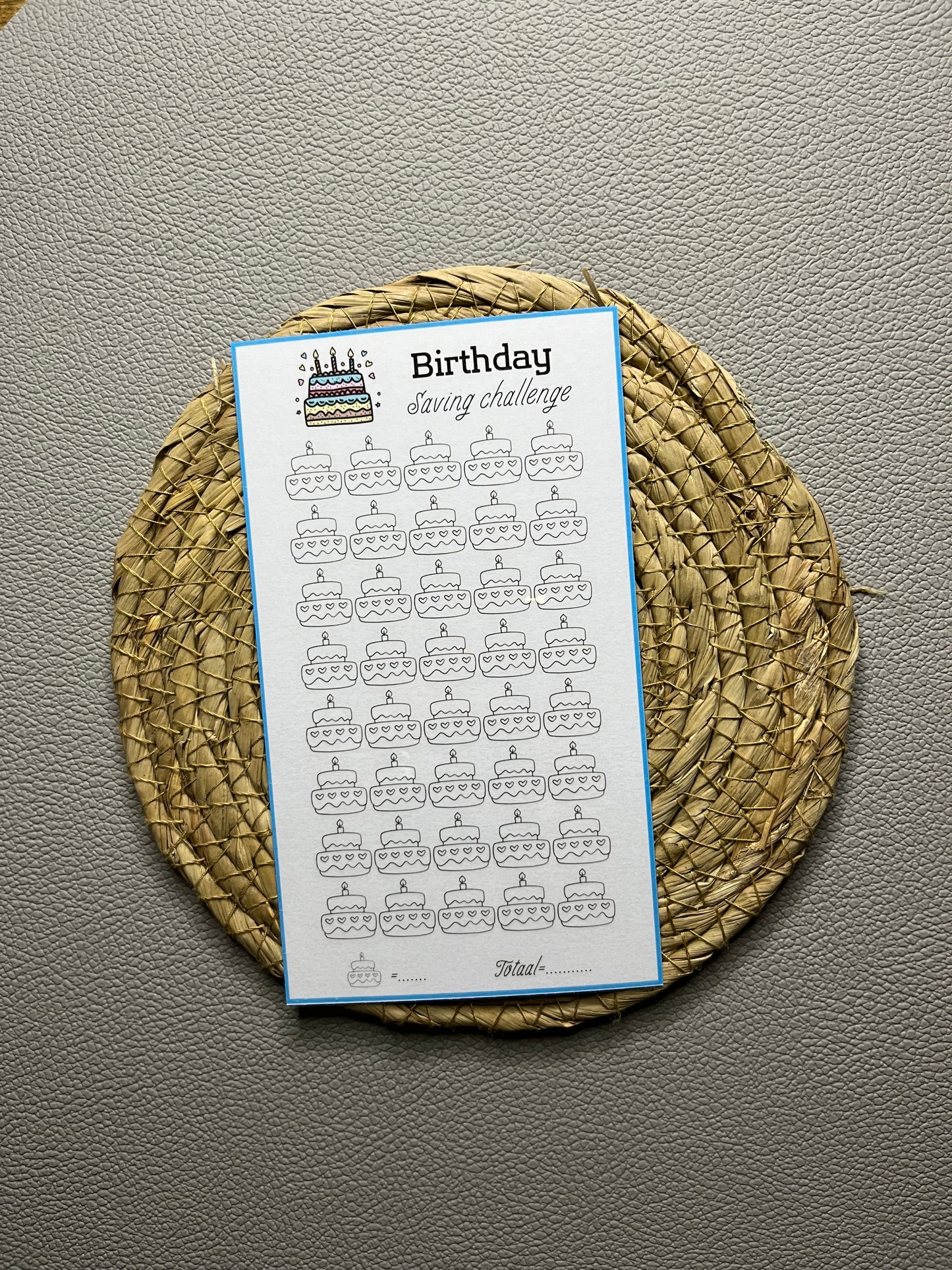Birthday / verjaardag challenge open bedrag