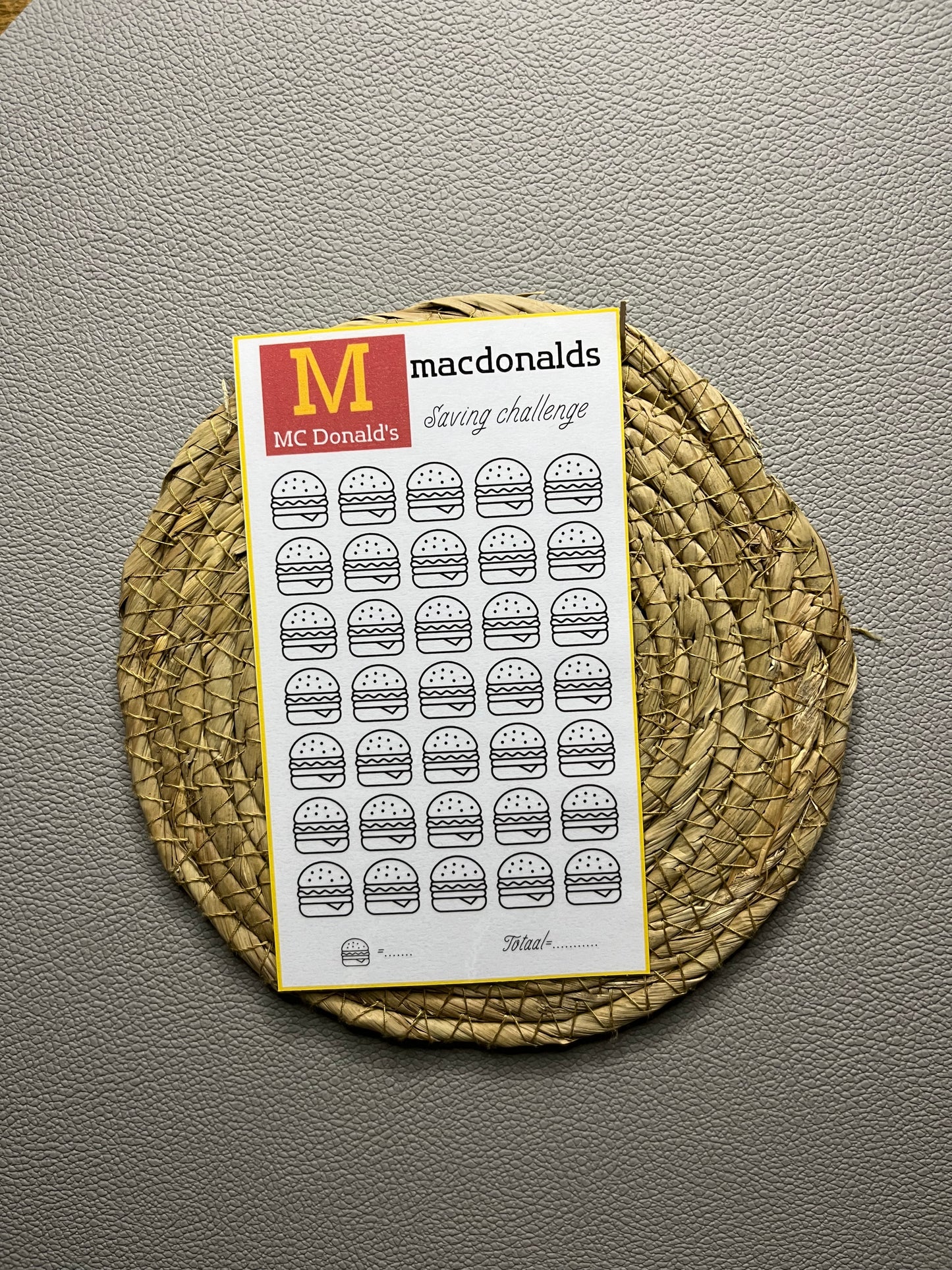 Macdonalds challenge open bedrag