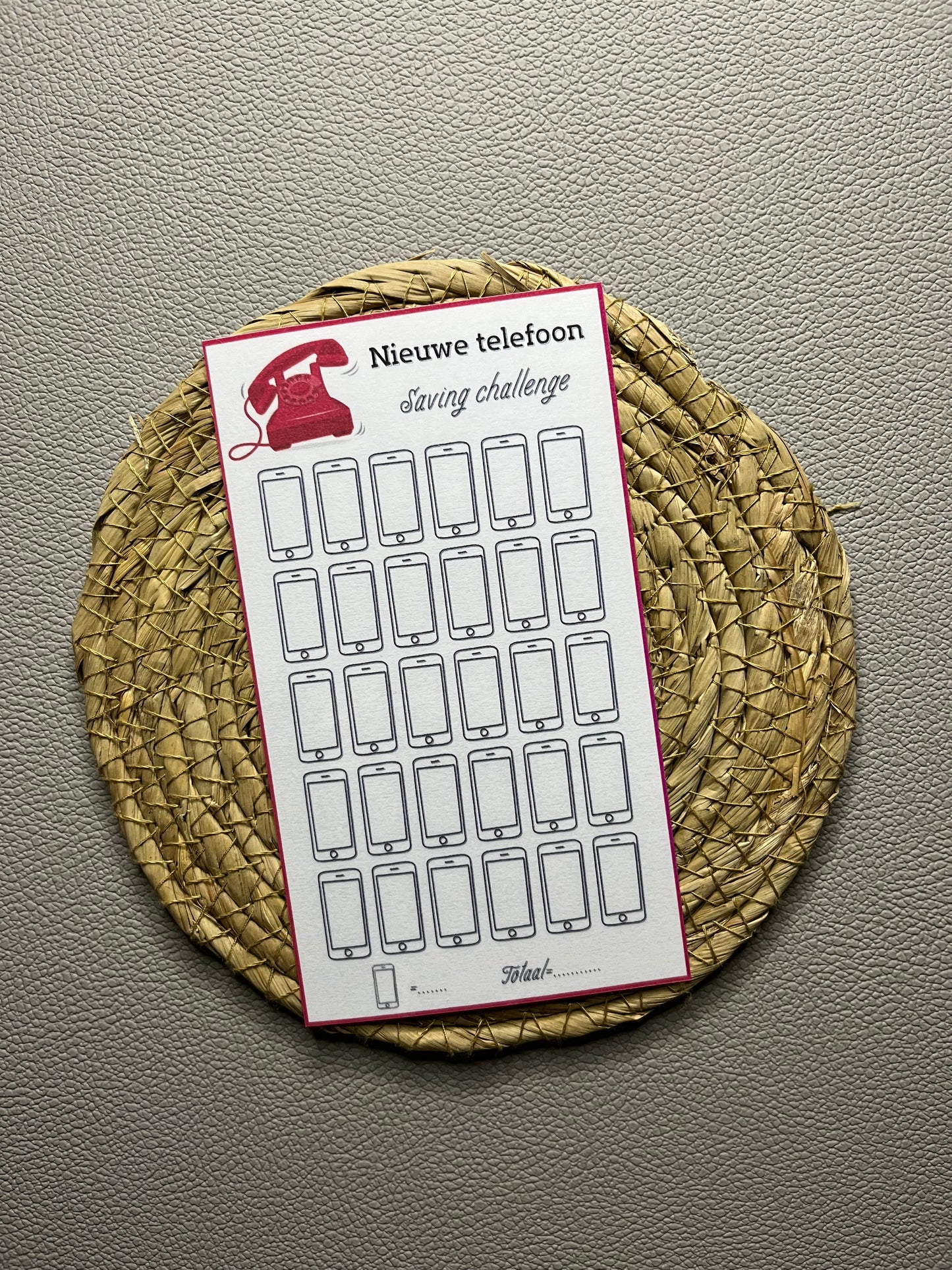 Telefoon challenge open bedrag