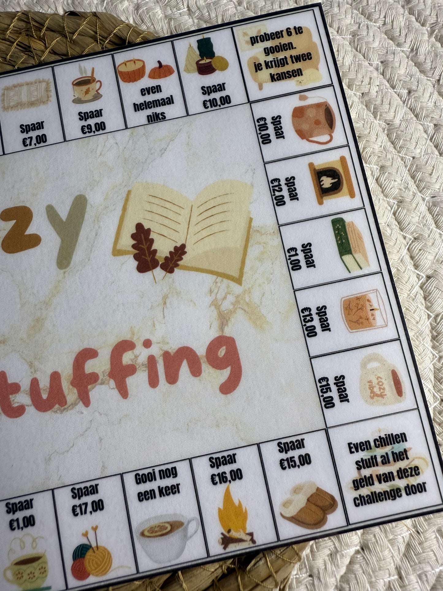 Cozy cashstuffing hoog bedrag A5