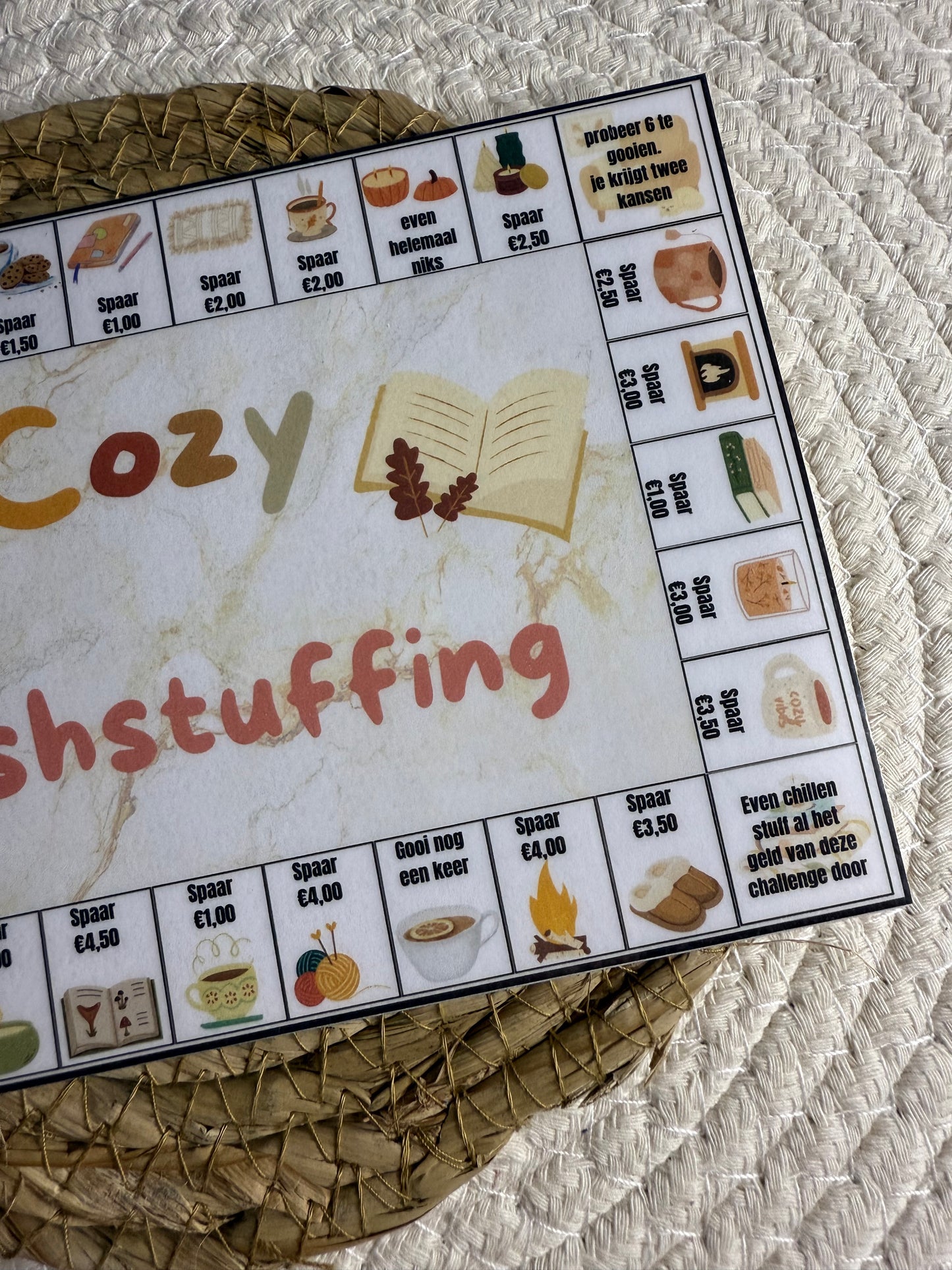 Cozy cashstuffing laag bedrag A5