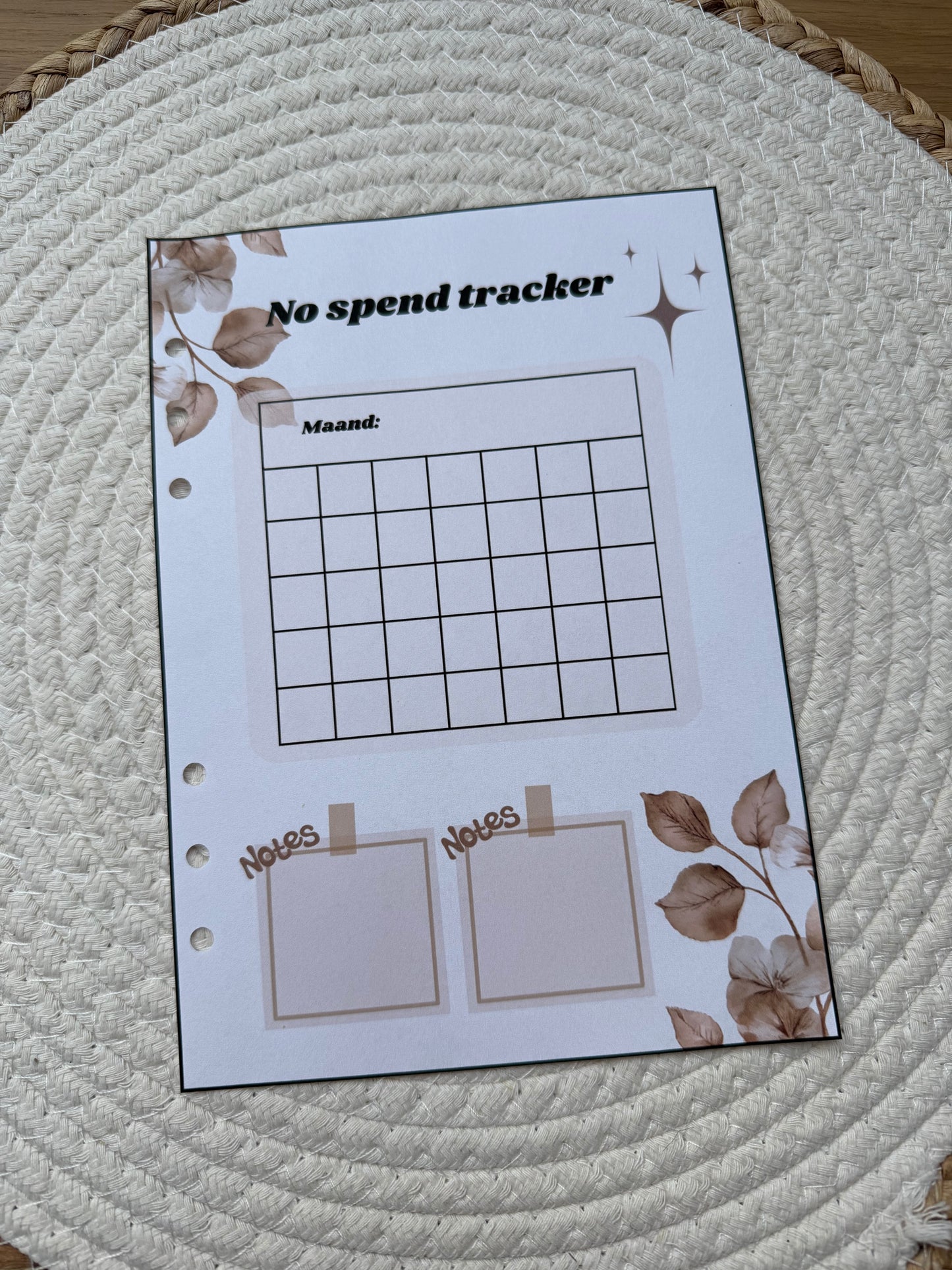 Planner 2026 no spend A5