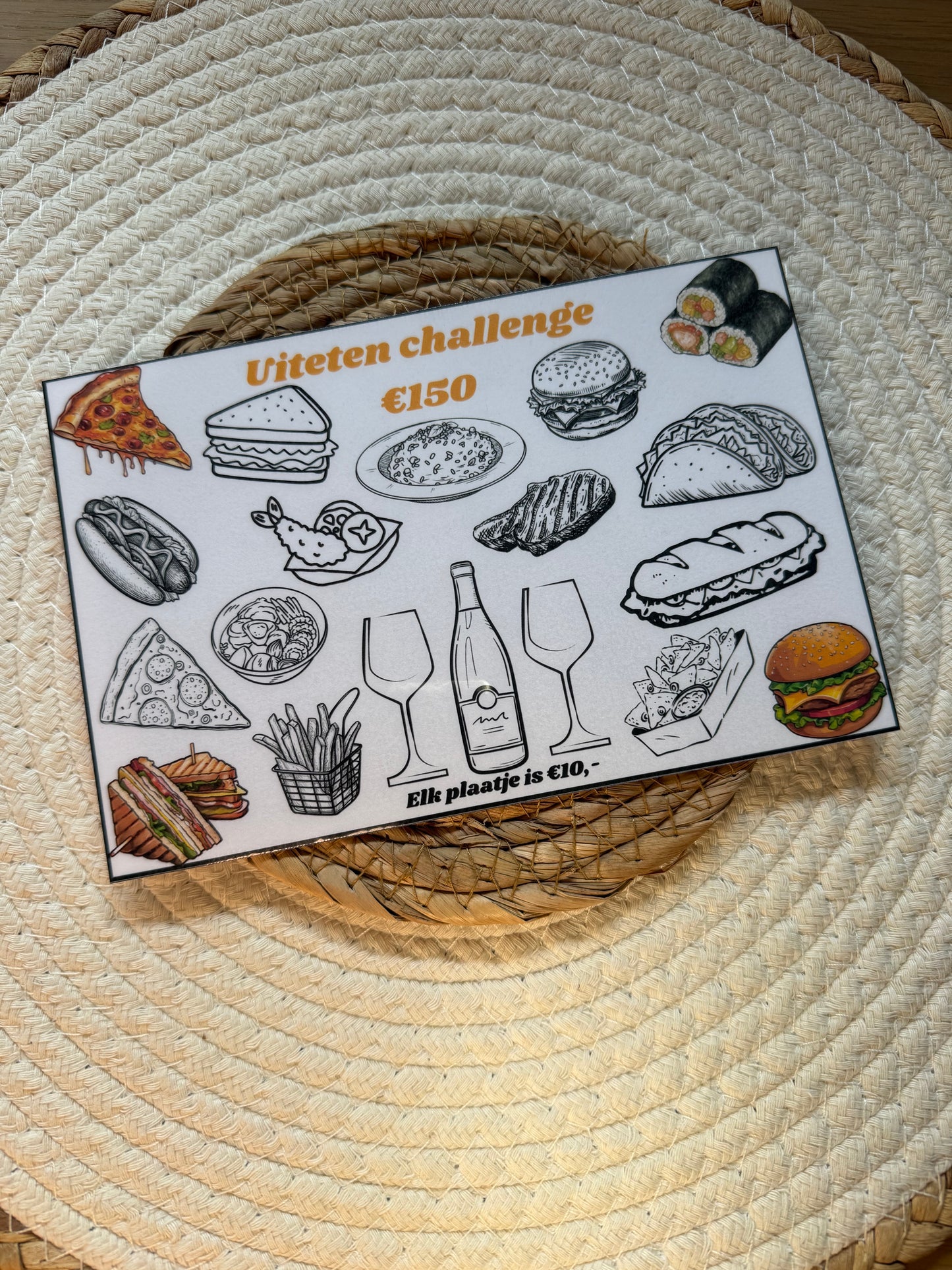 Uiteten challenge A5 formaat