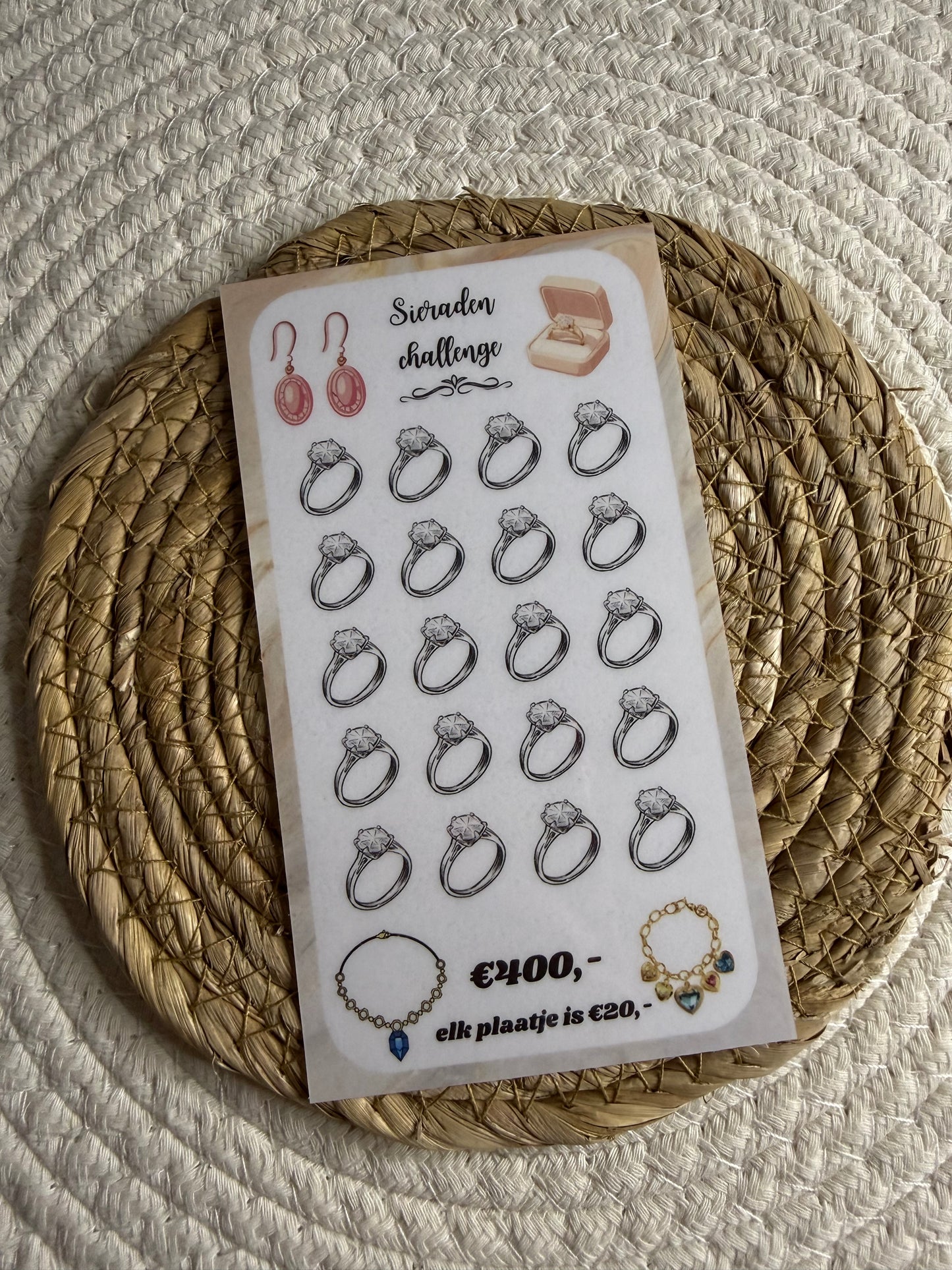 Sieraden challenge marmer €400,-