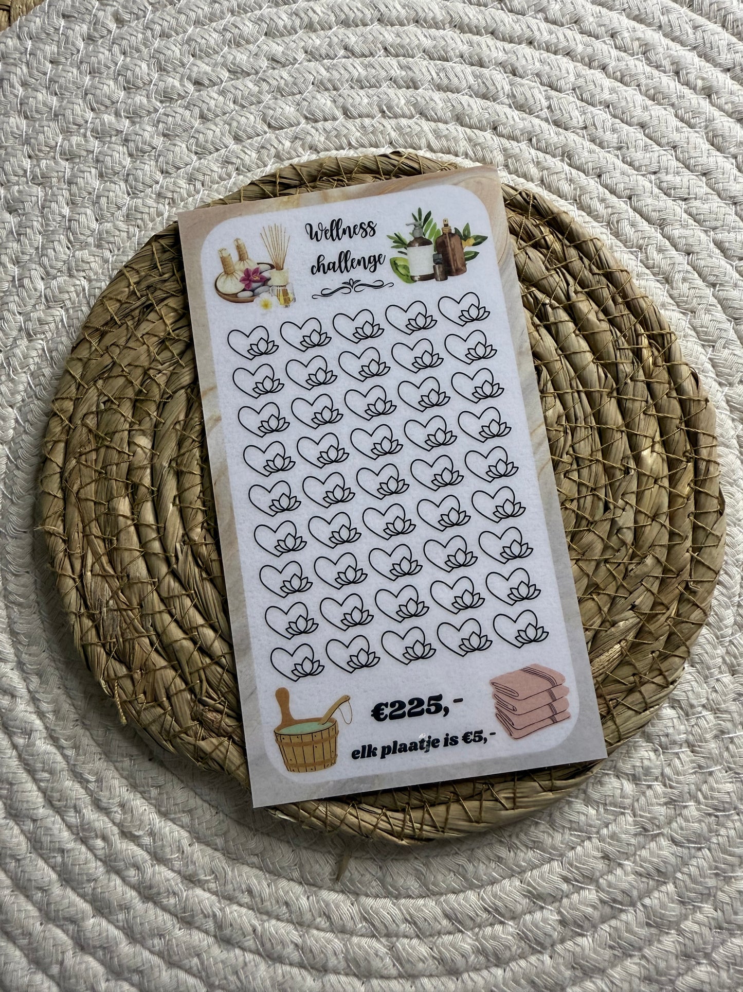 Wellness challenge marmer €225