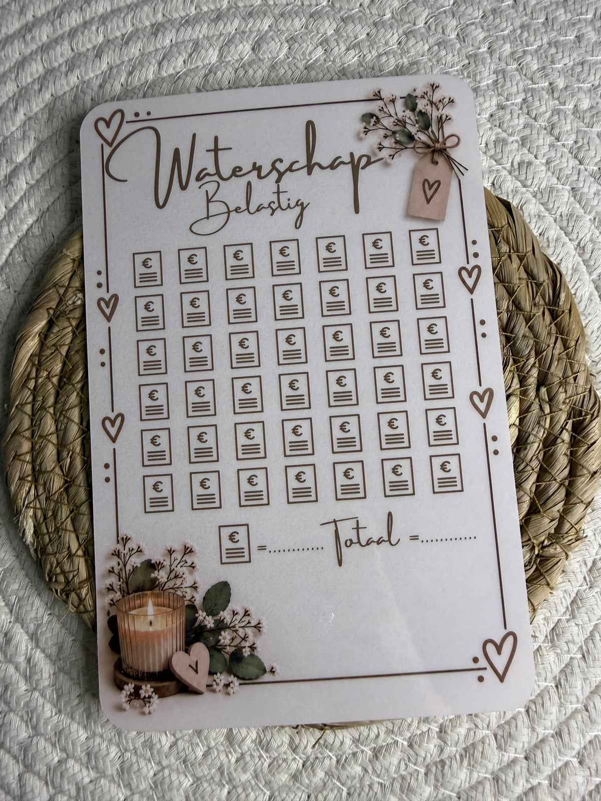 Waterschap belasting challenge cozy A5