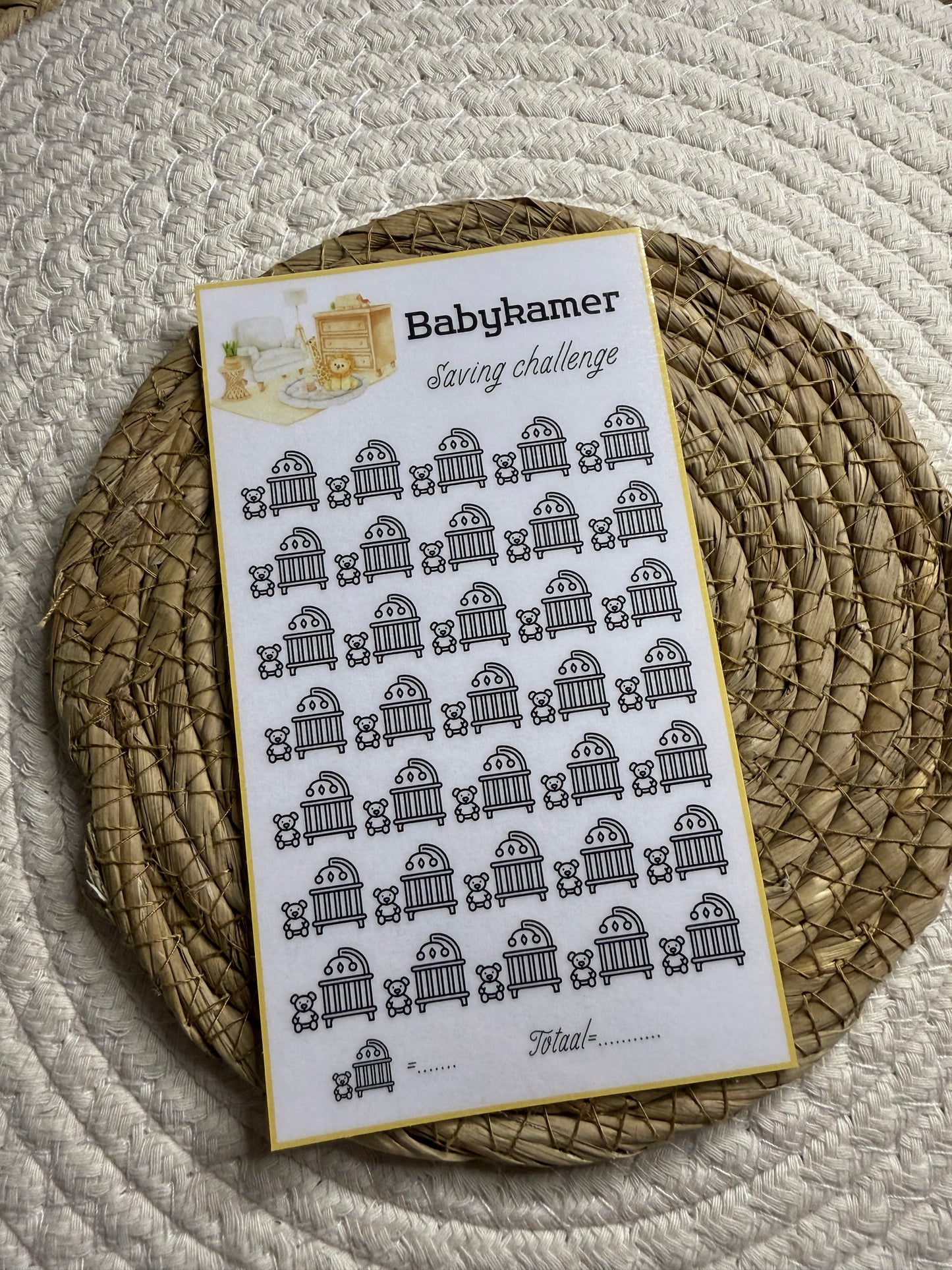 Babykamer challenge open bedrag
