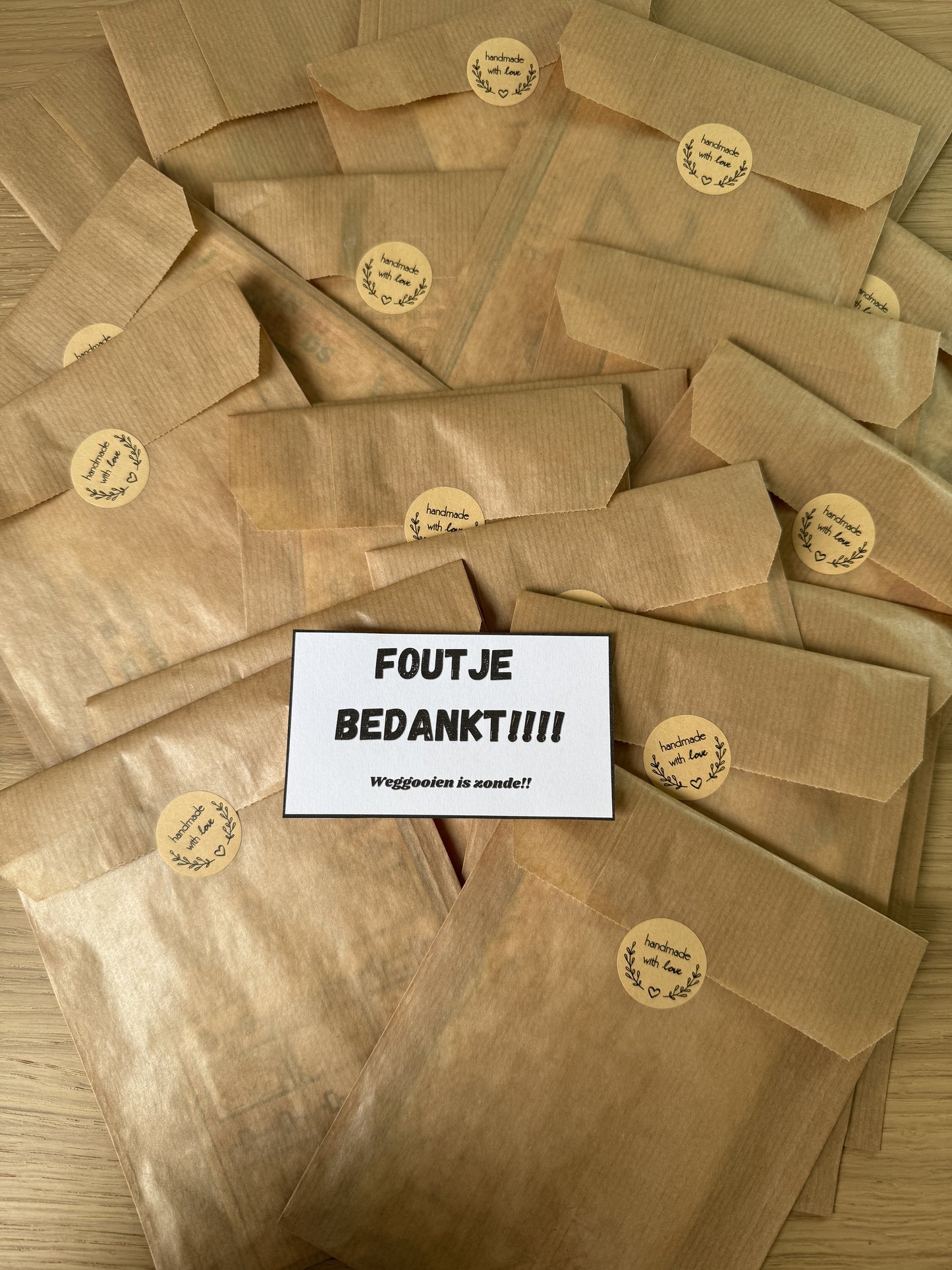 FOUTJE BEDANKT pakketje