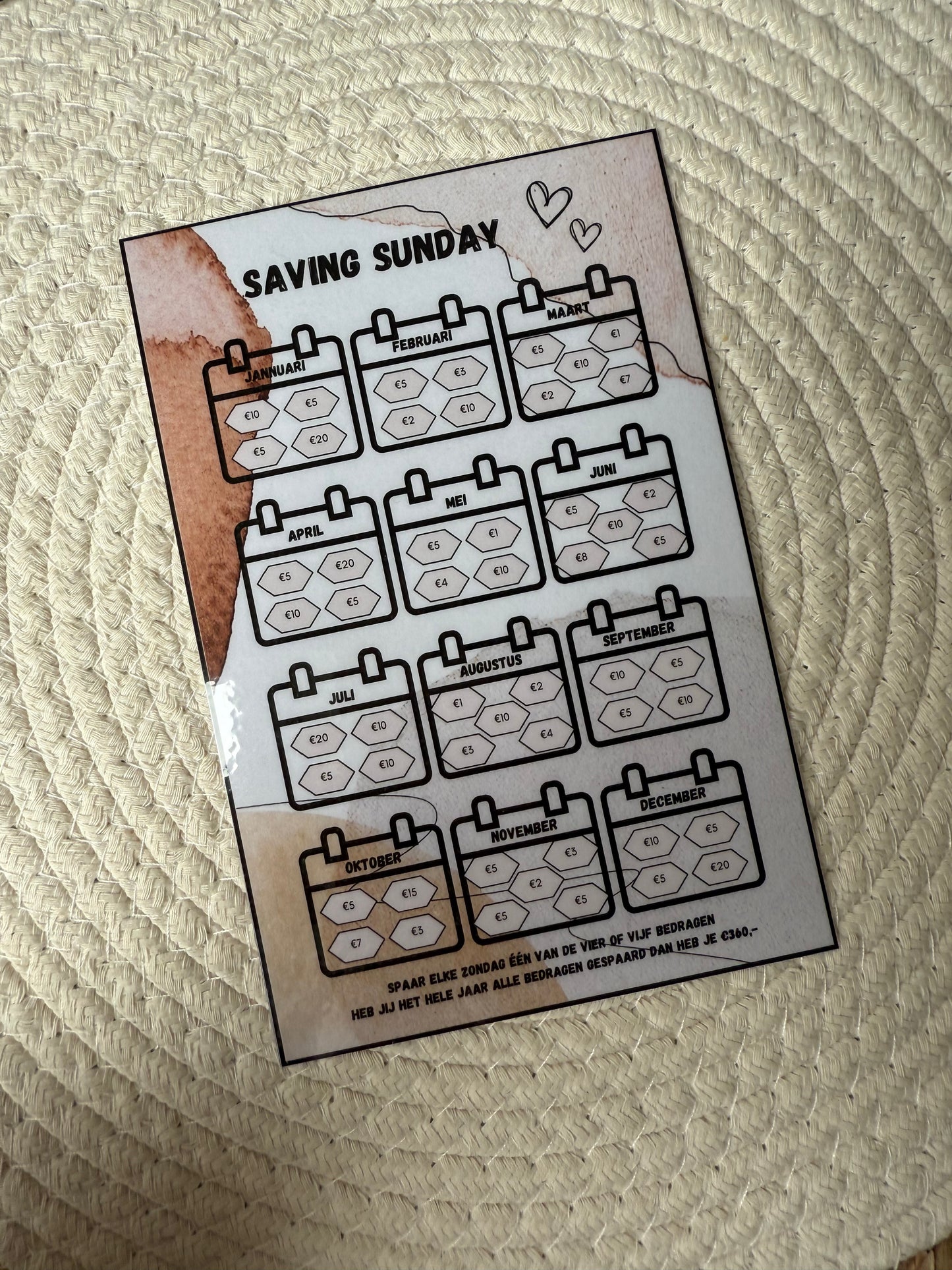 Saving sunday €360 A5