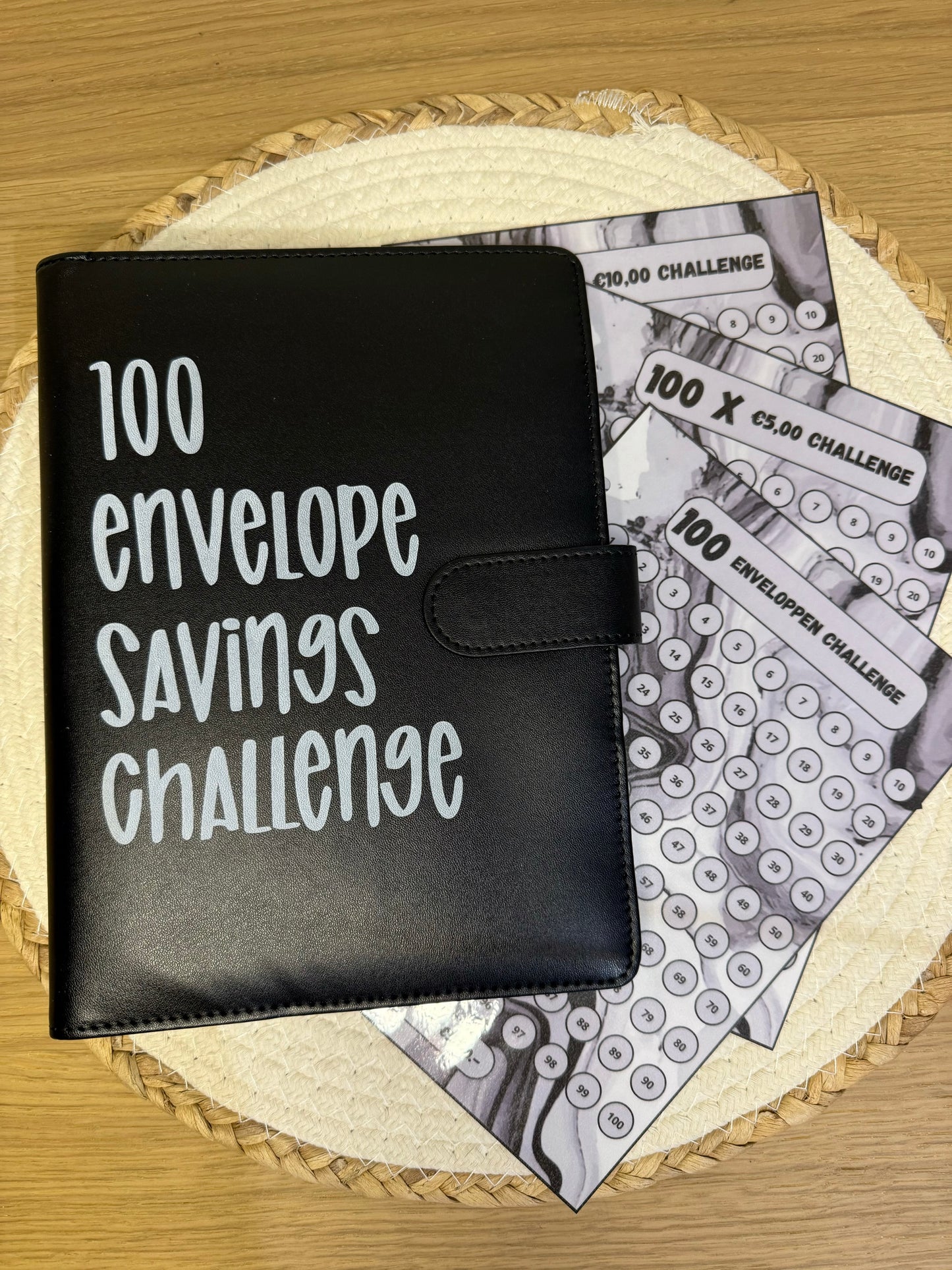100 enveloppen challenge zwart
