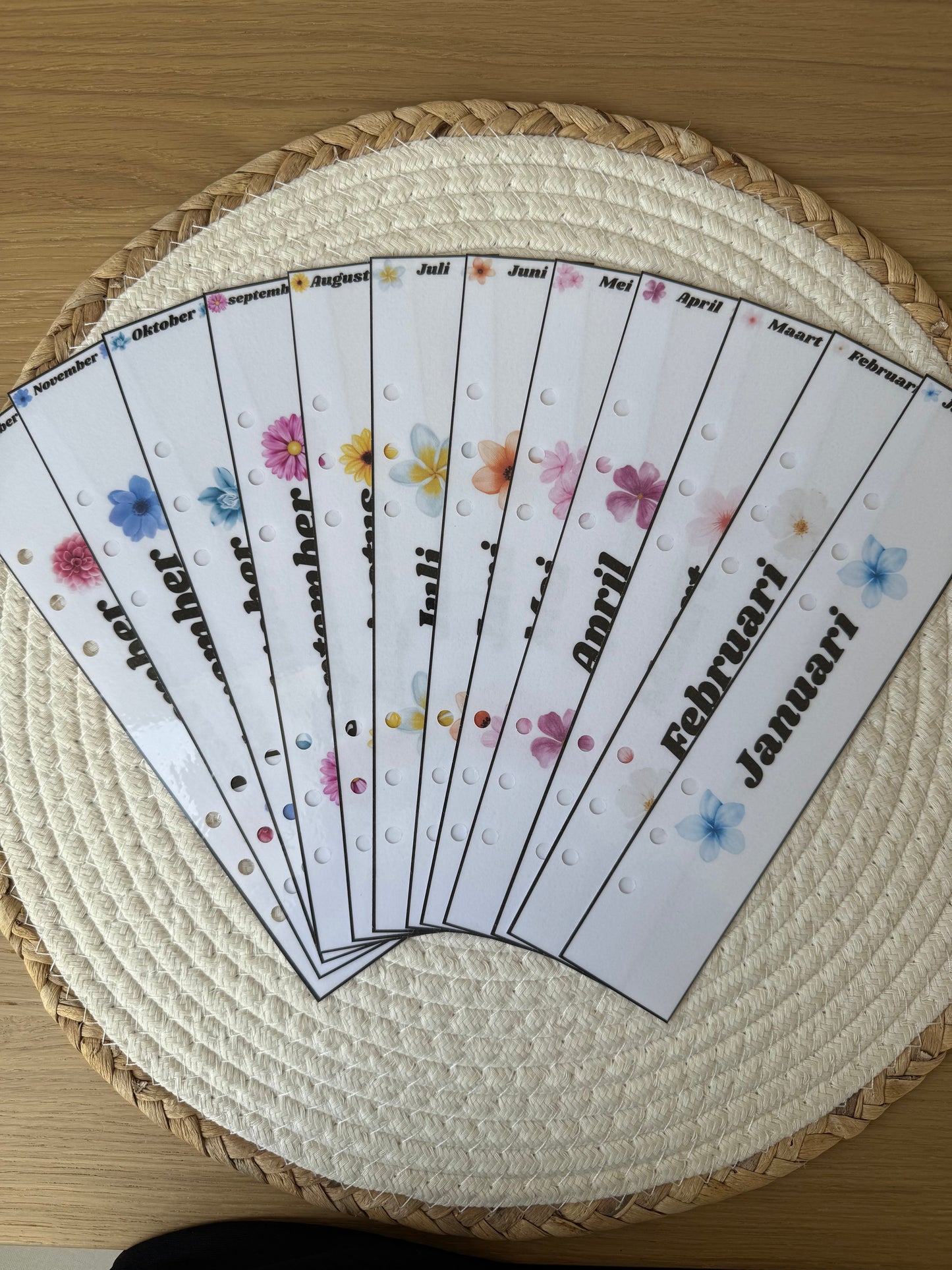Planner maand tabbladen