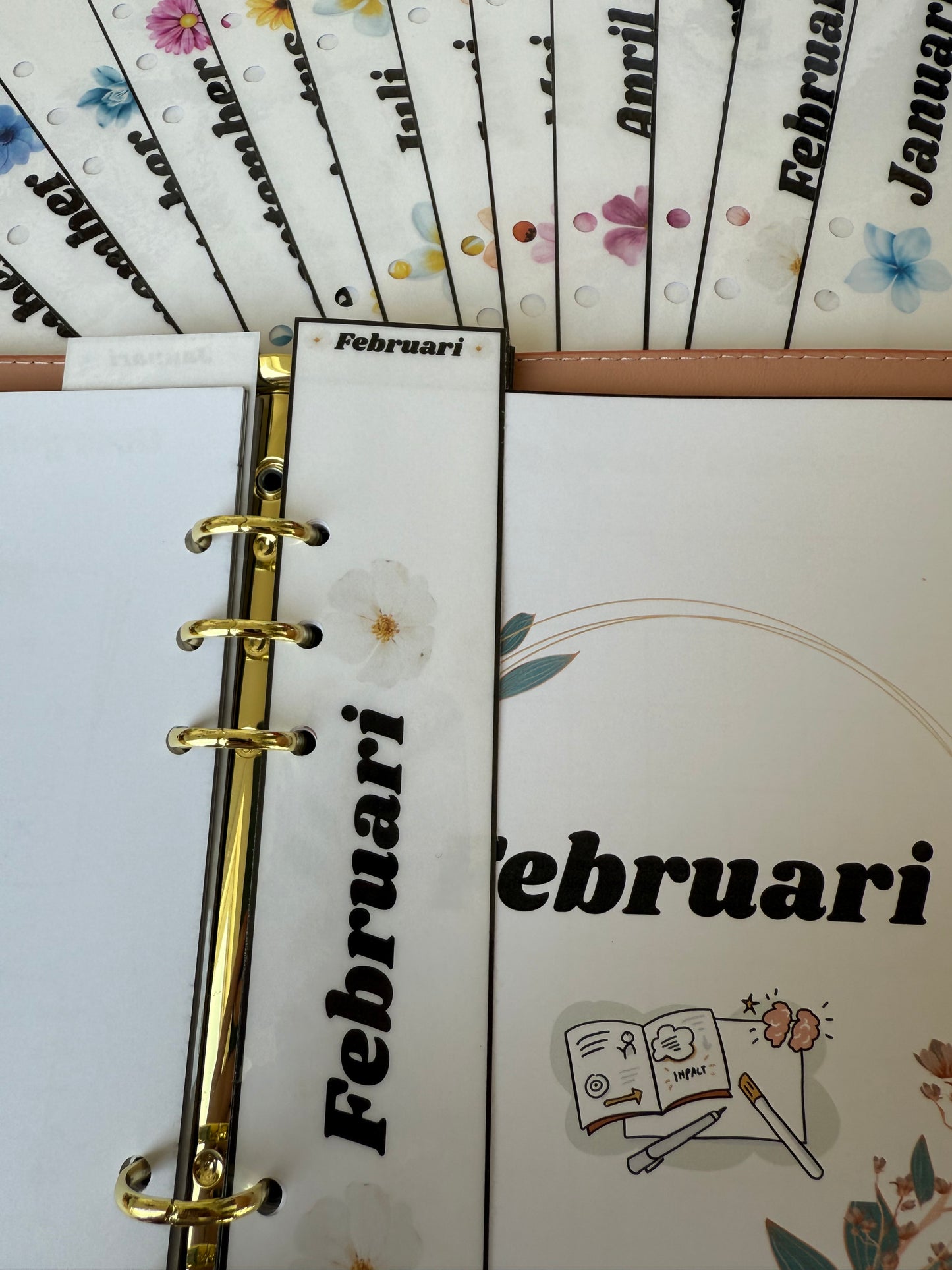 Planner maand tabbladen