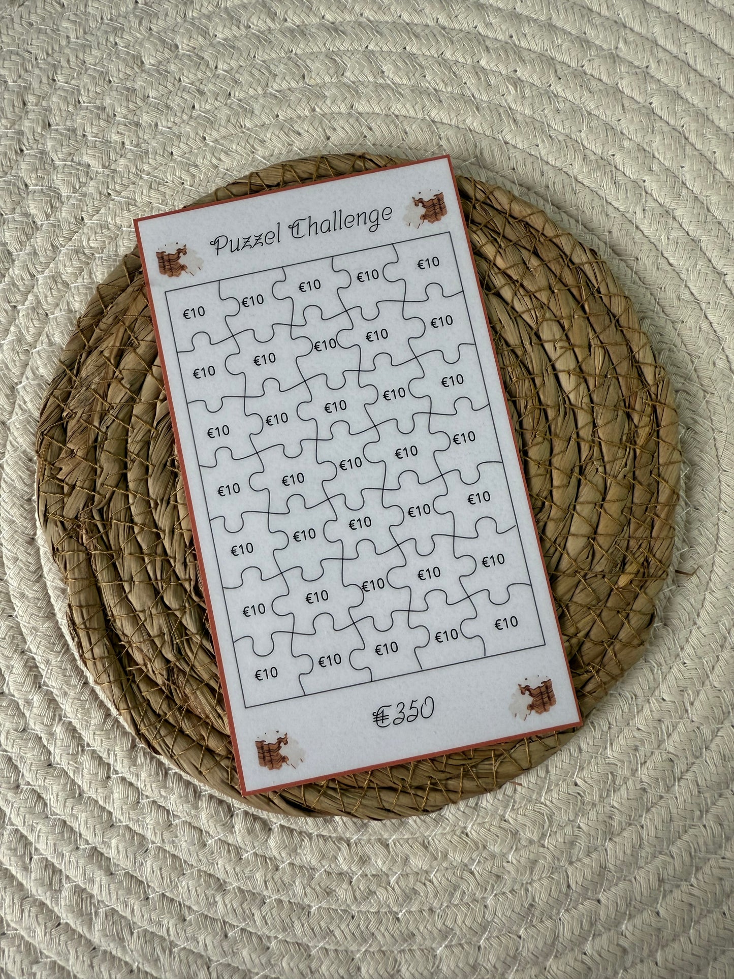 Puzzel challenge set 1, 2, 5, 10, 20, 50