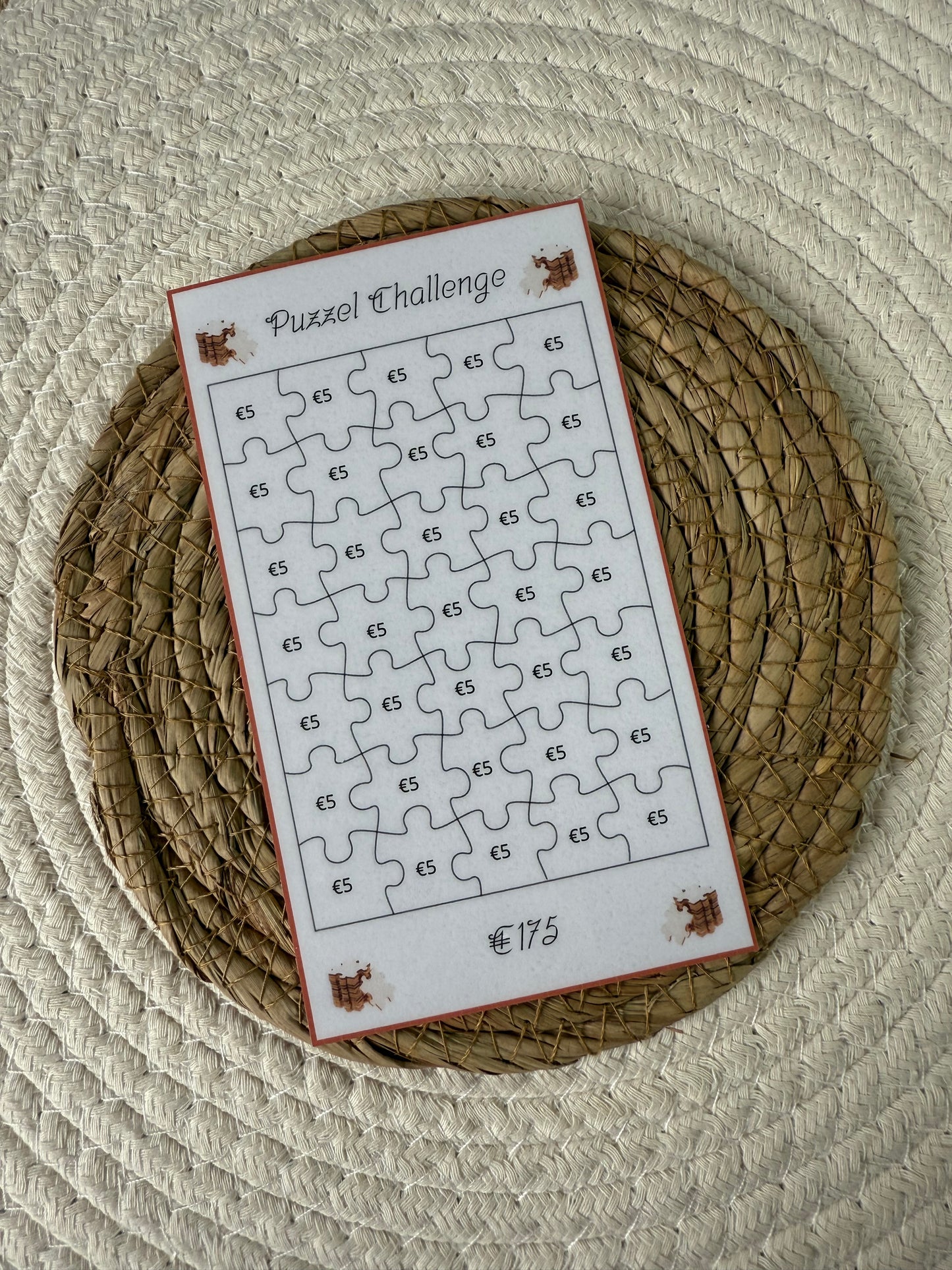Puzzel challenge set 1, 2, 5, 10, 20, 50