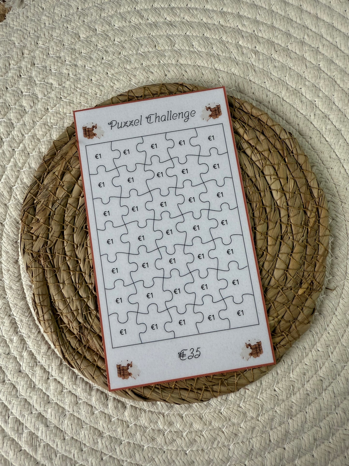 Puzzel challenge set 1, 2, 5, 10, 20, 50