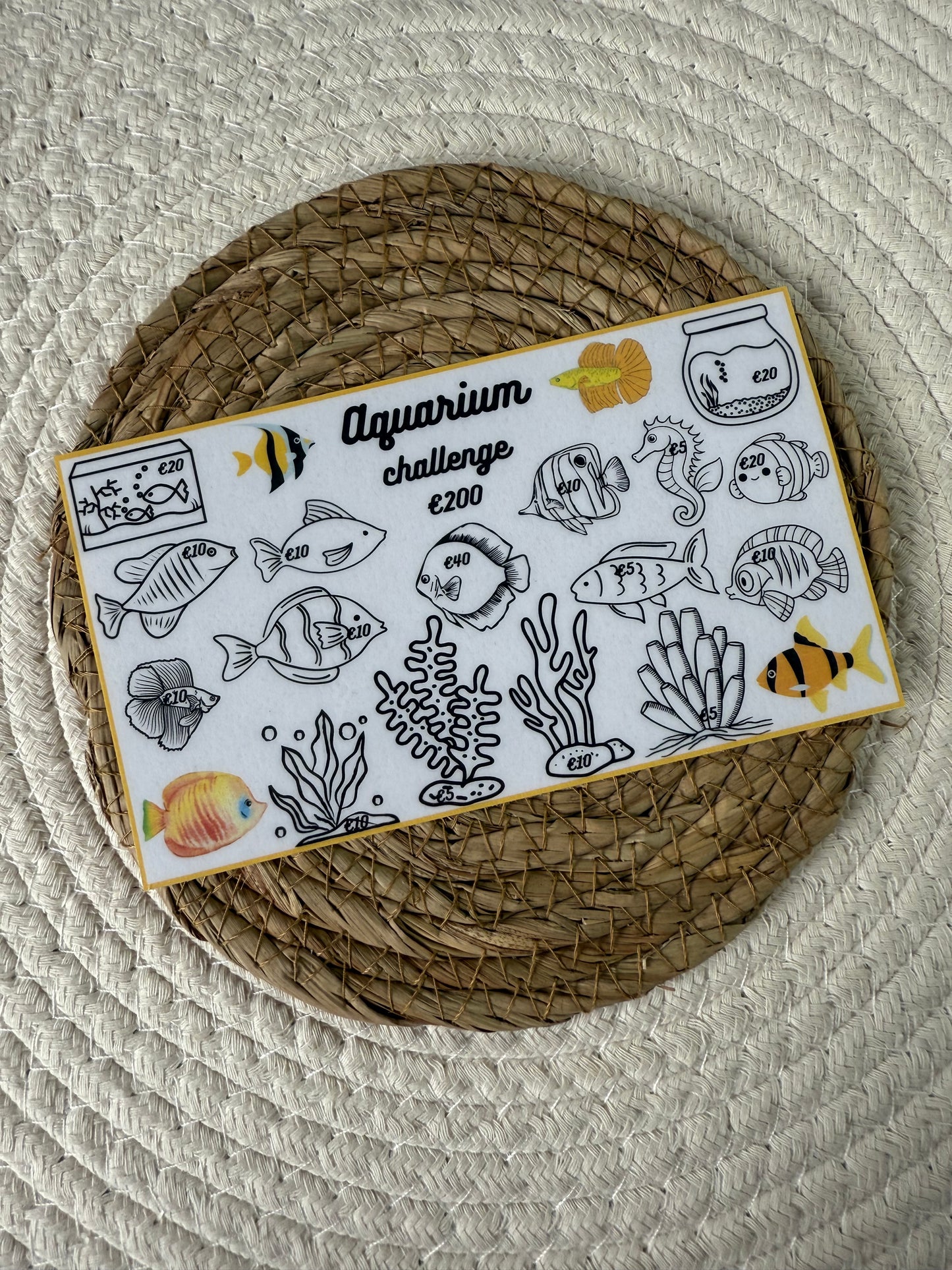 Aquarium challenge €200