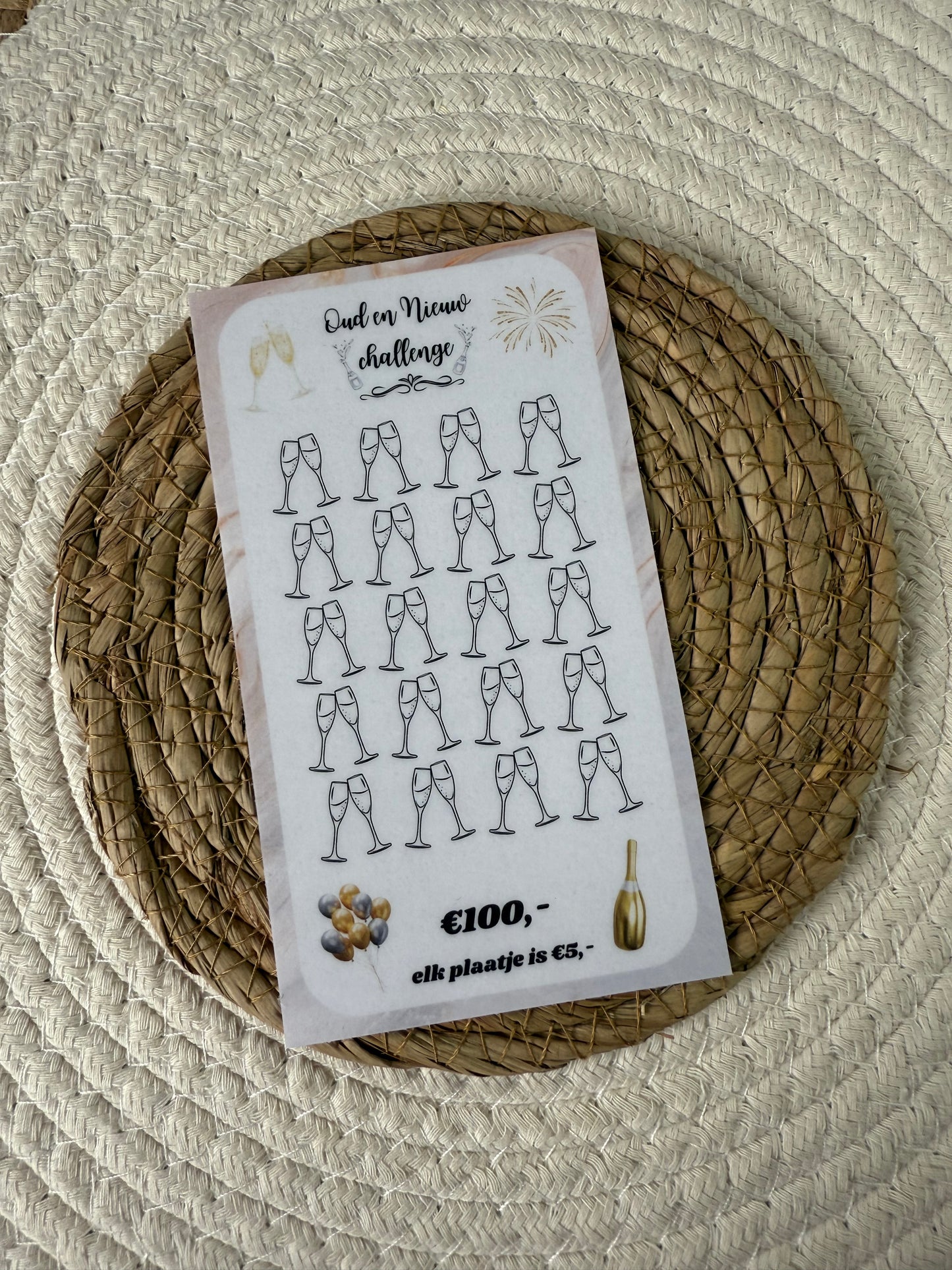 Oud en nieuw challenge marmer €100