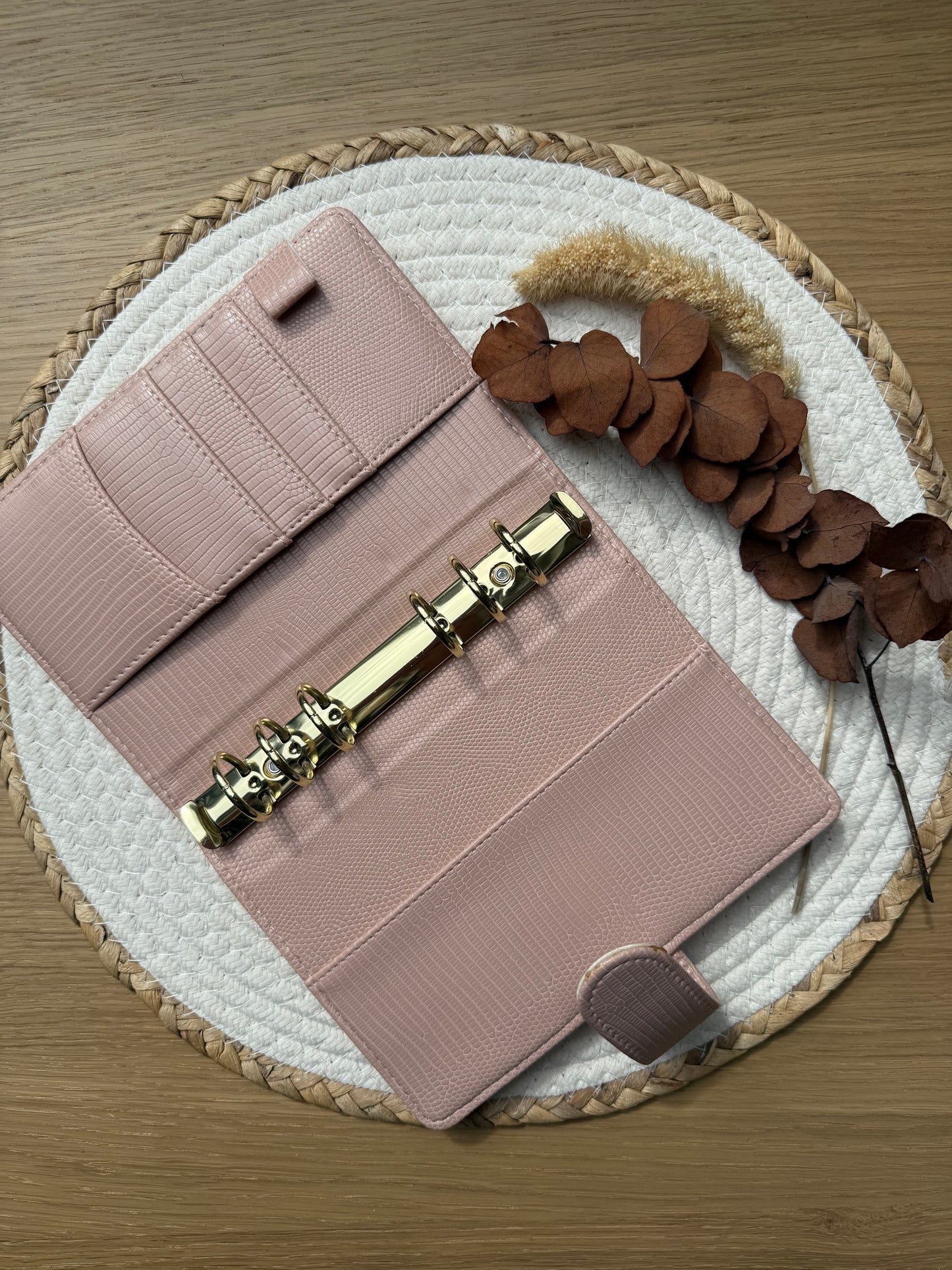 BBB Croco Clip map A6 roze