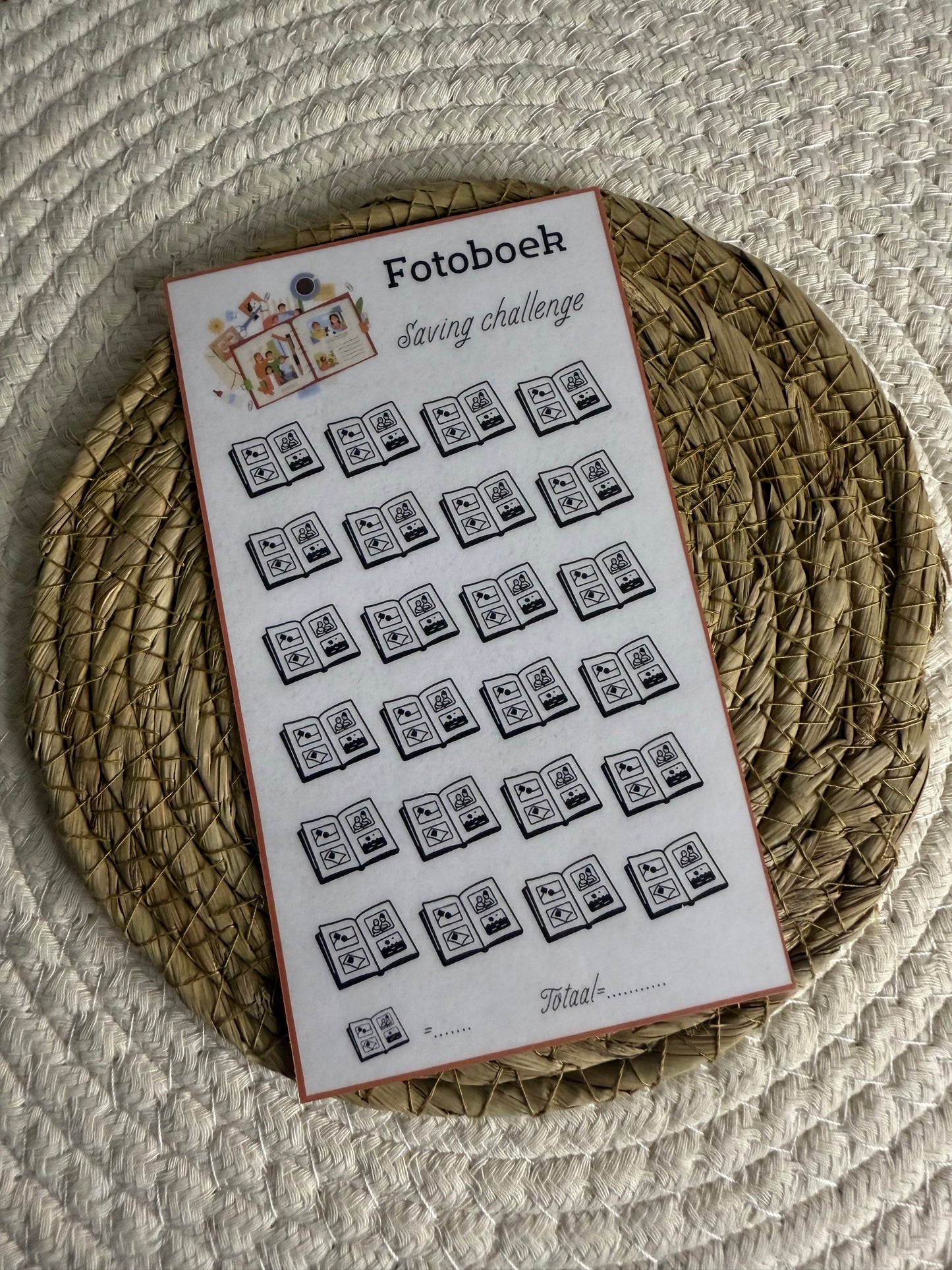 Fotoboek challenge open bedrag