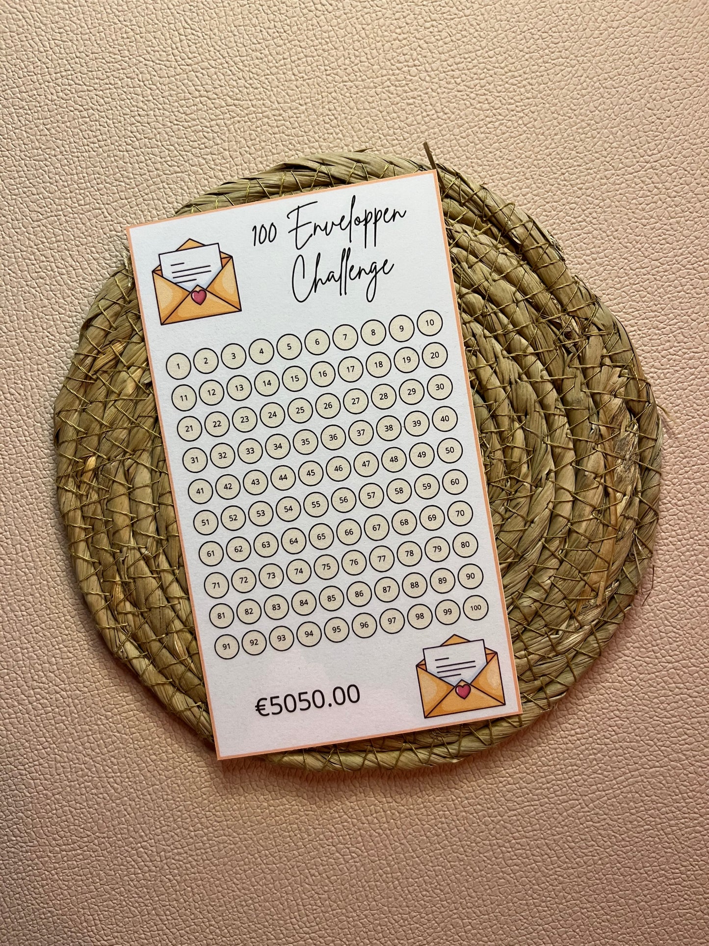 100 enveloppen challenge