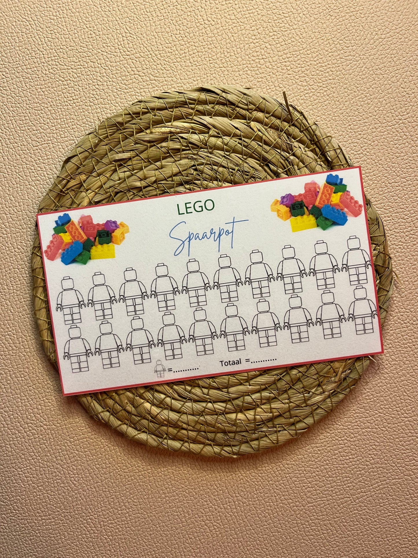 Lego poppetje kinderen spaar challenge