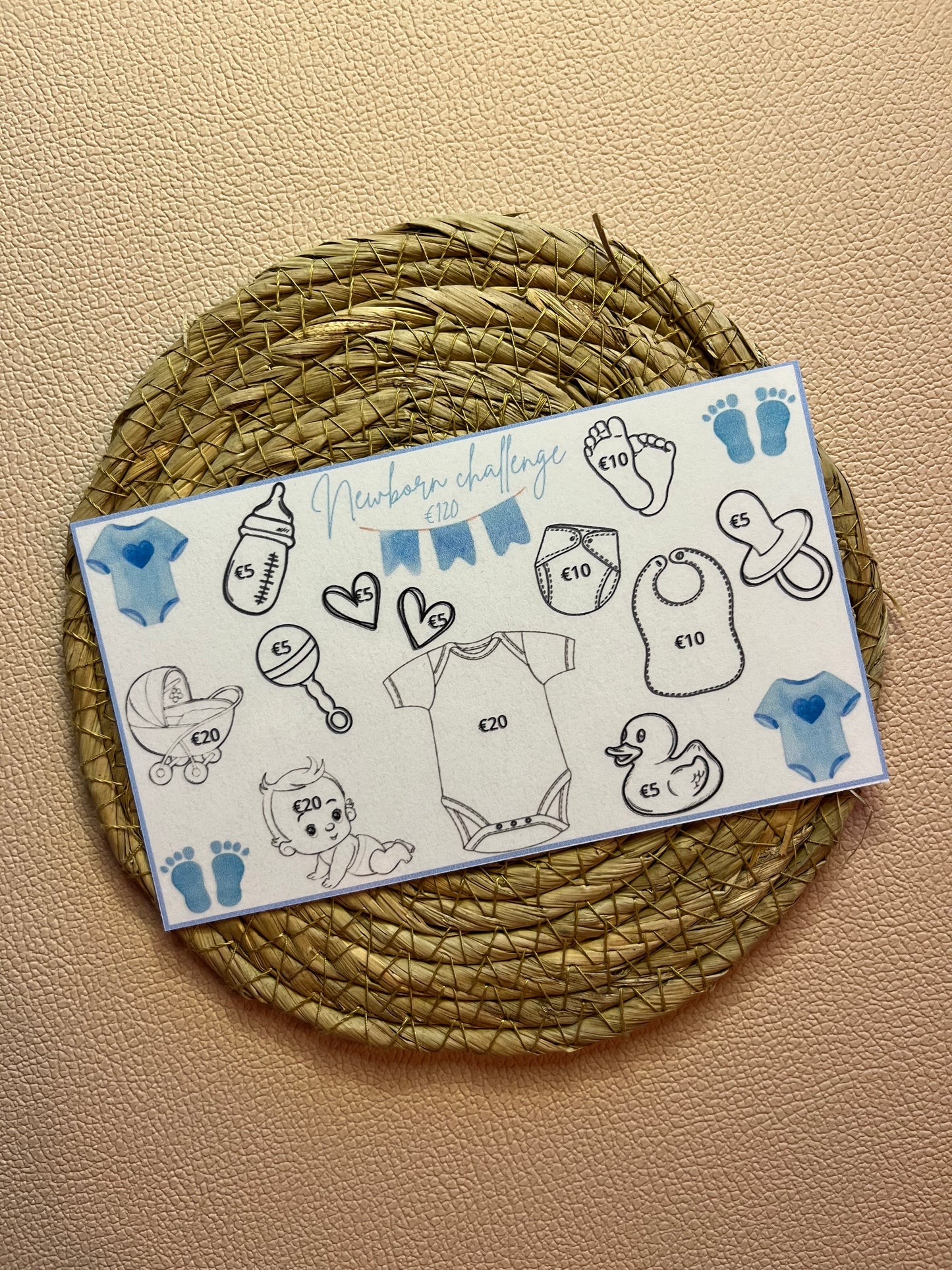 New born challenge blauw