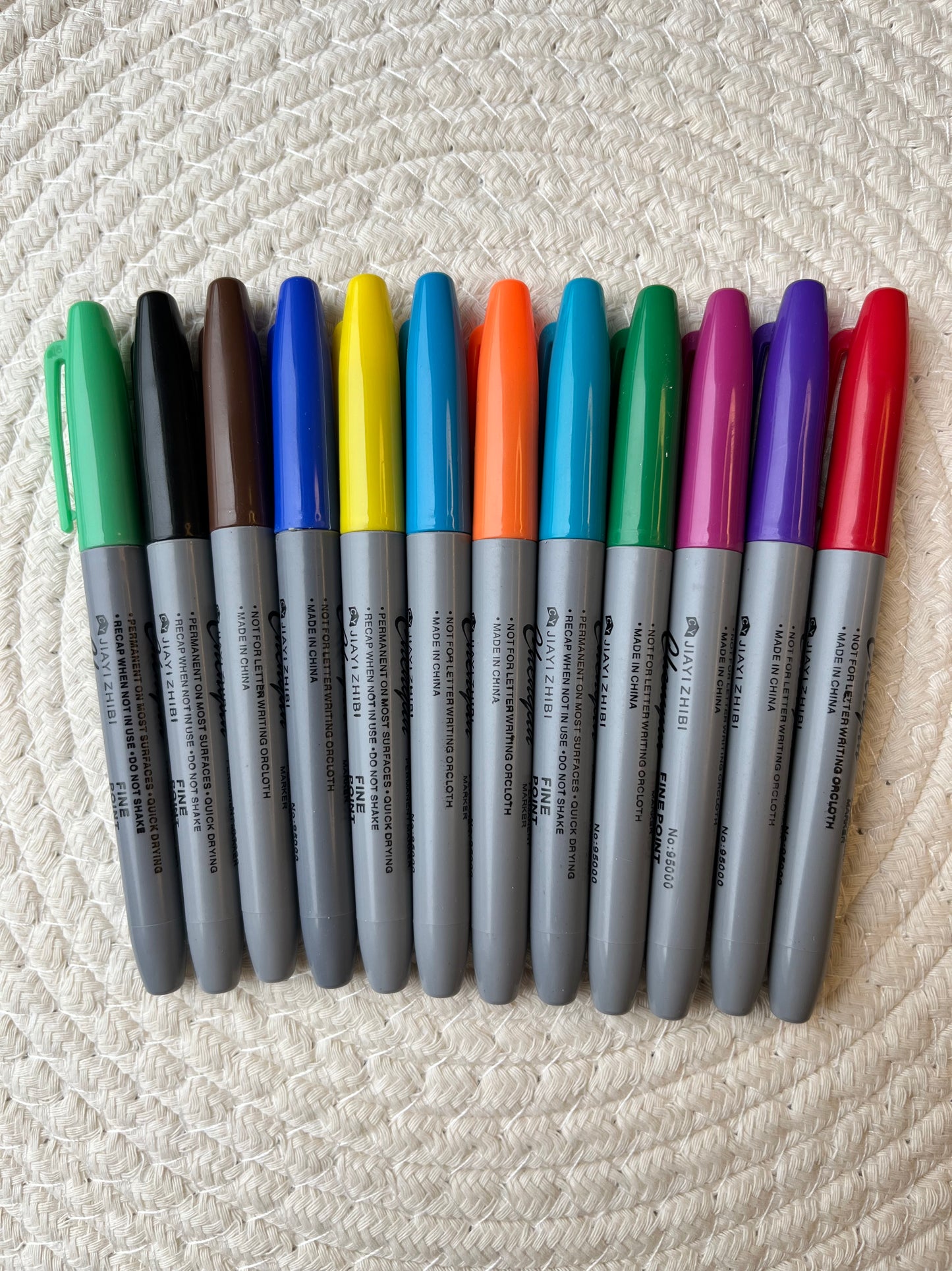 Stiften in 12 verschillende kleuren