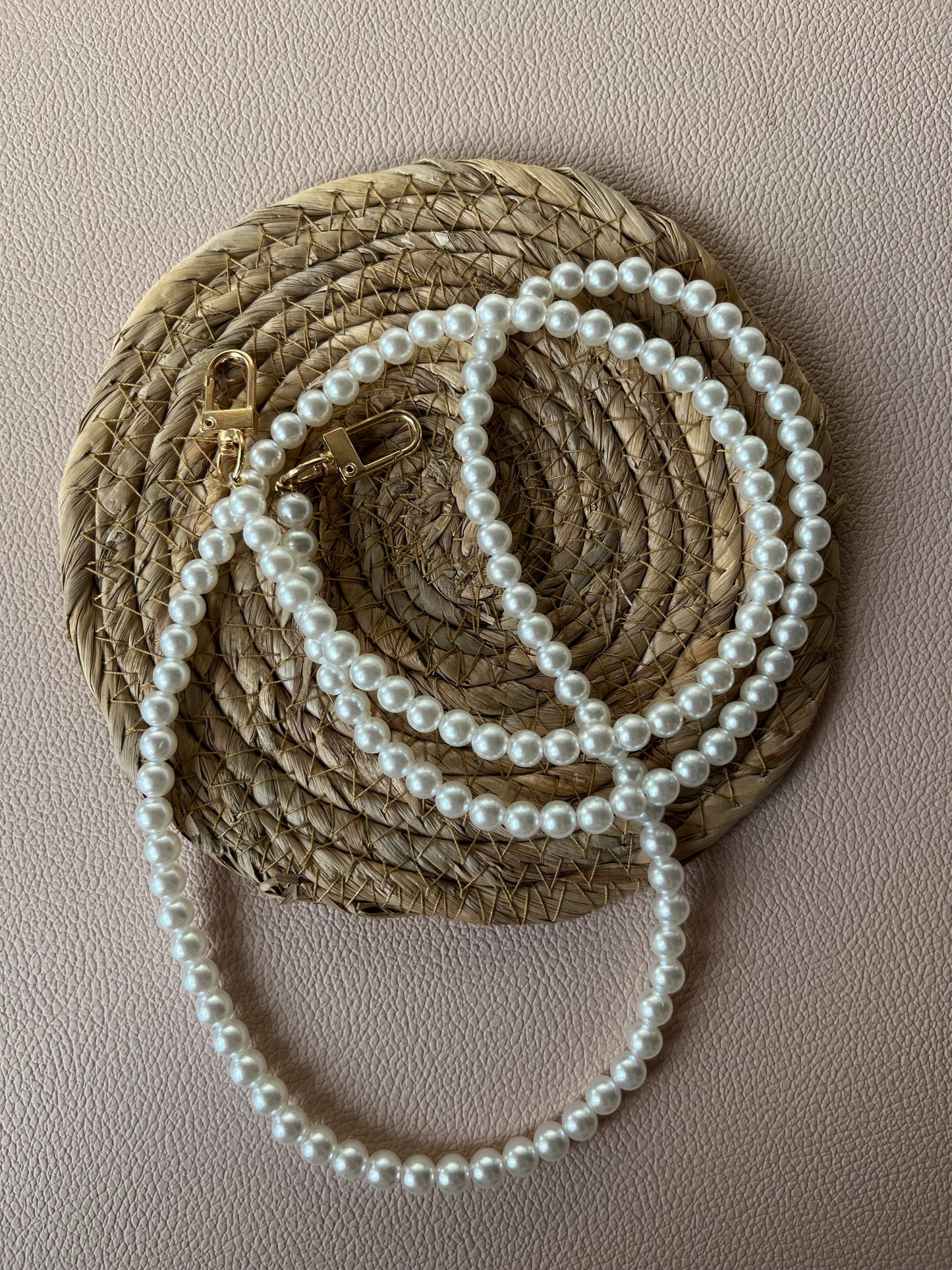 Parelketting voor aan je map/tas