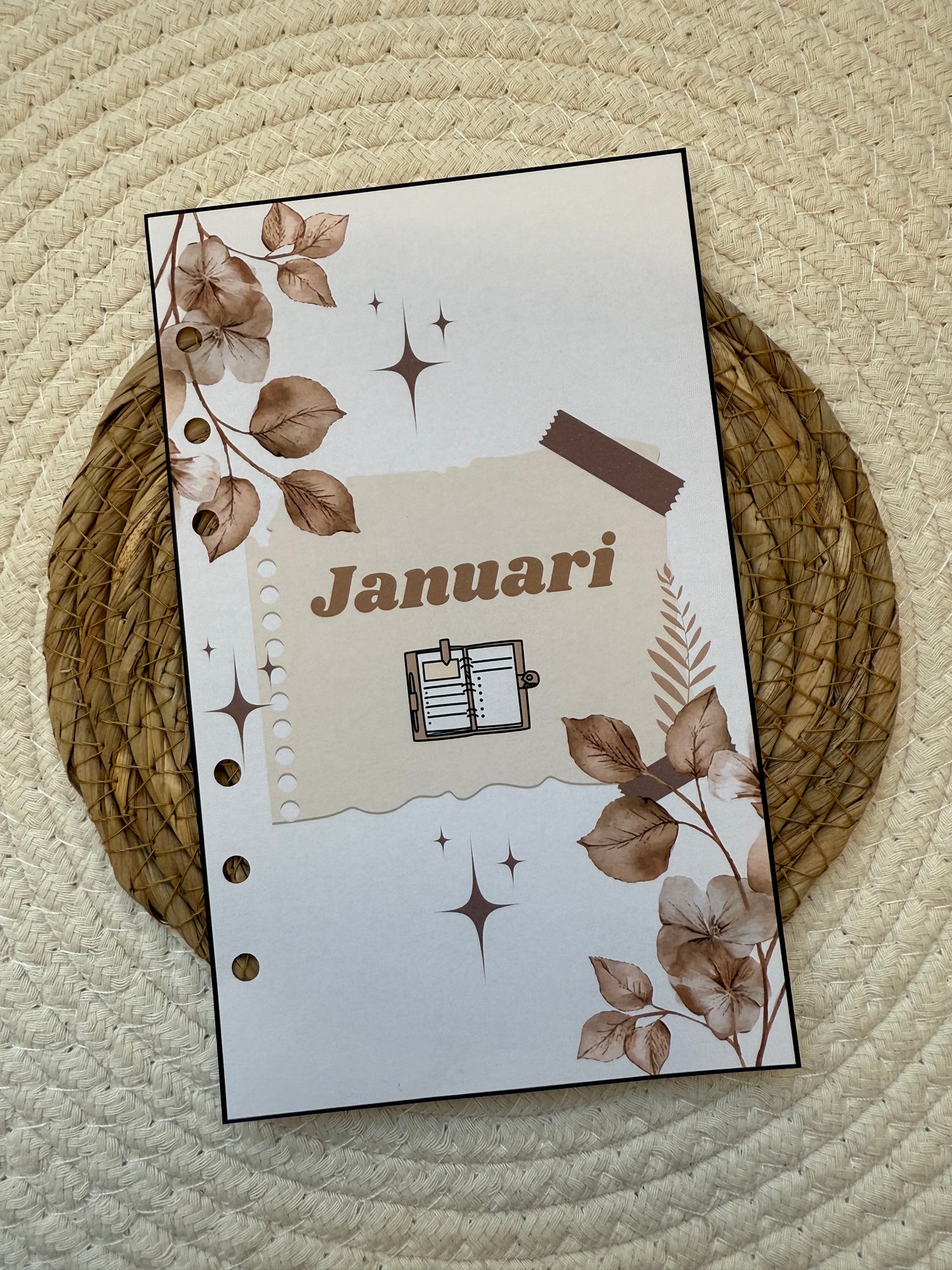 Planner maand voorblad A6
