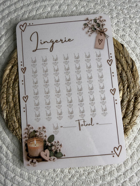 Lingerie challenge cozy A5