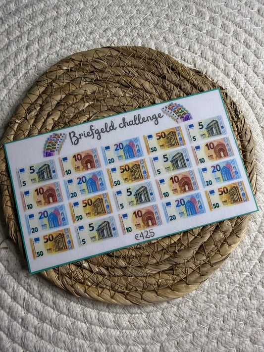 Briefgeld challenge €425 A6