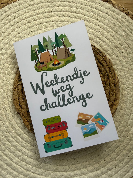 Vouwkaart A5 weekendje weg