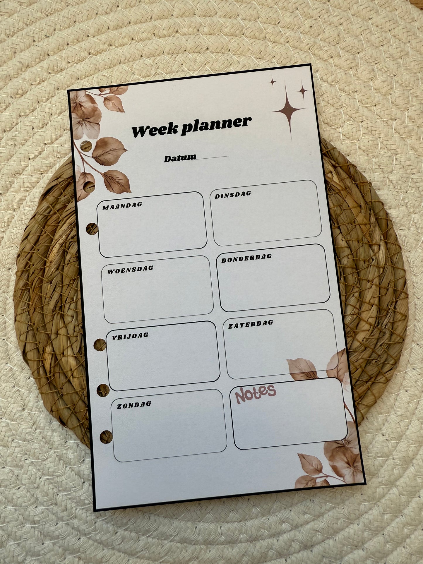 Planner week planner A6