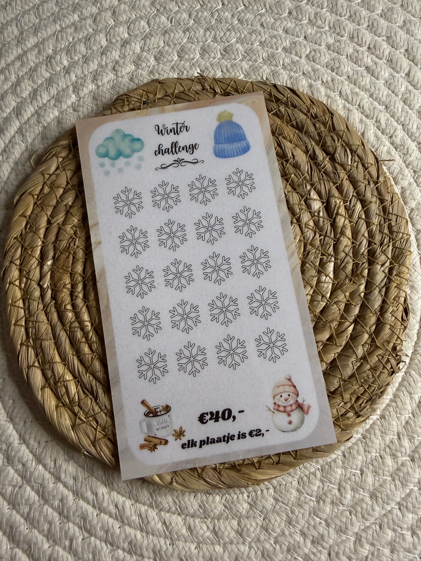 Winter challenge marmer €40,-