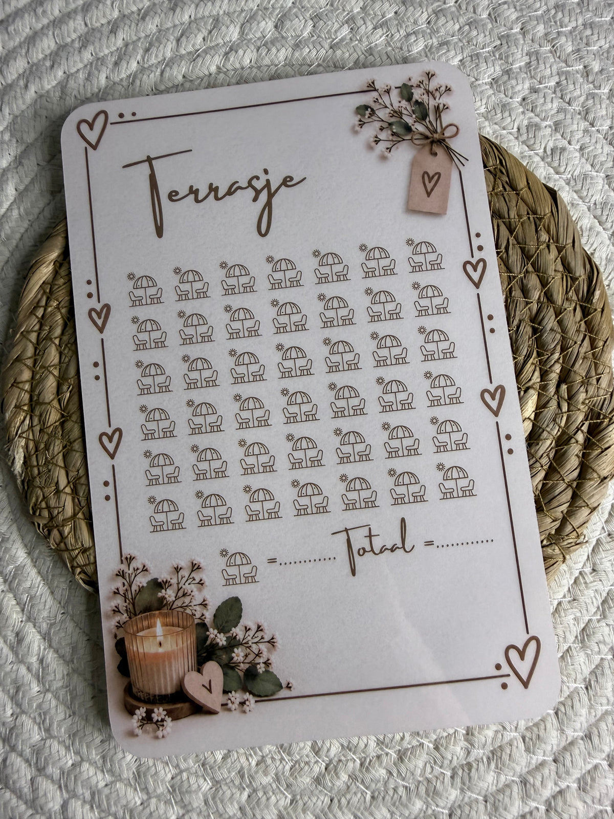 Terrasje challenge cozy A5