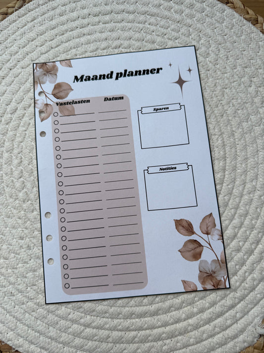 Planner 2026 maand planner 3 A5