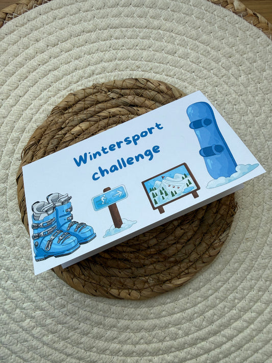 Vouwkaart wintersport