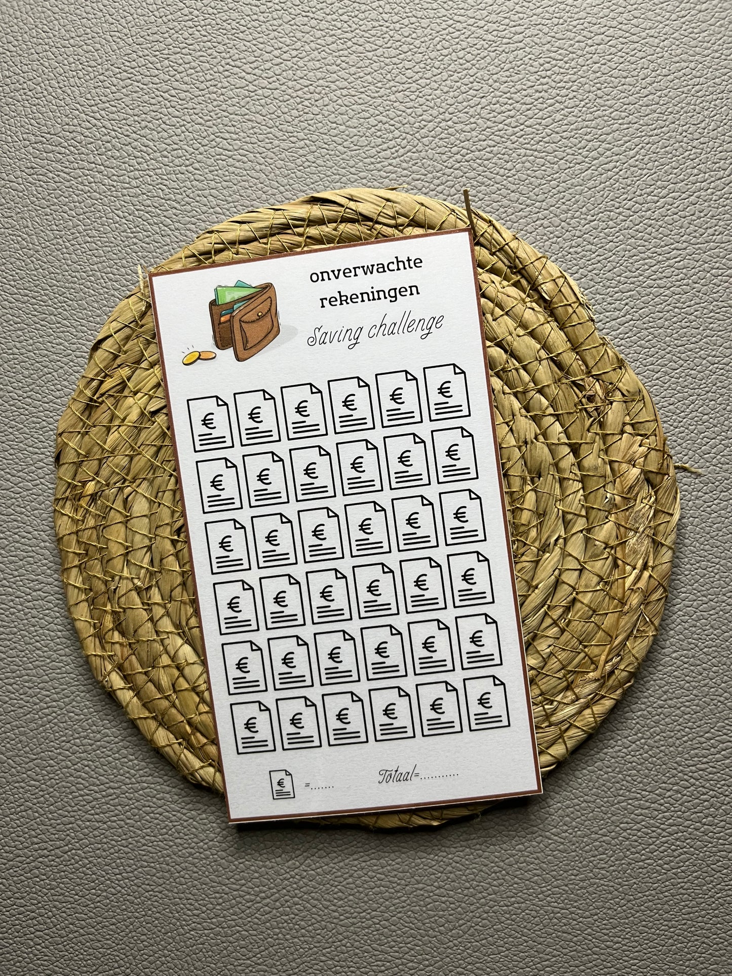Onverwachte rekeningen challenge open bedrag