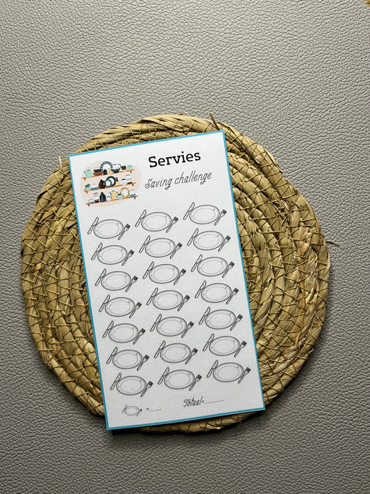 Servies challenge open bedrag