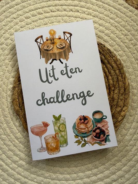 Vouwkaart A5 uit eten