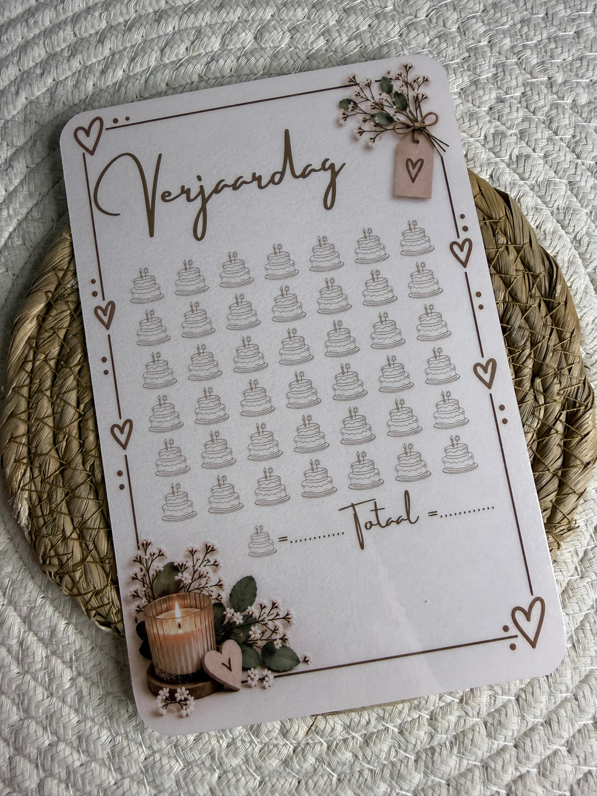 Verjaardag challenge cozy A5