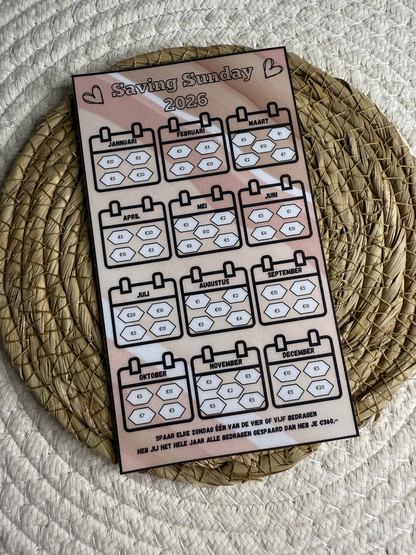 Saving sunday 2026 €360 A6