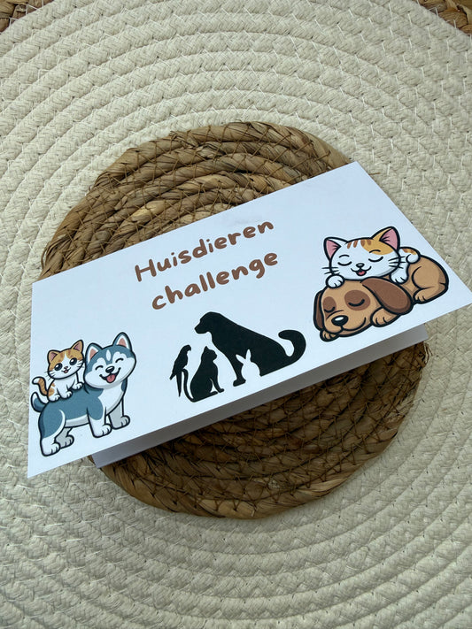 Vouwkaart huisdieren