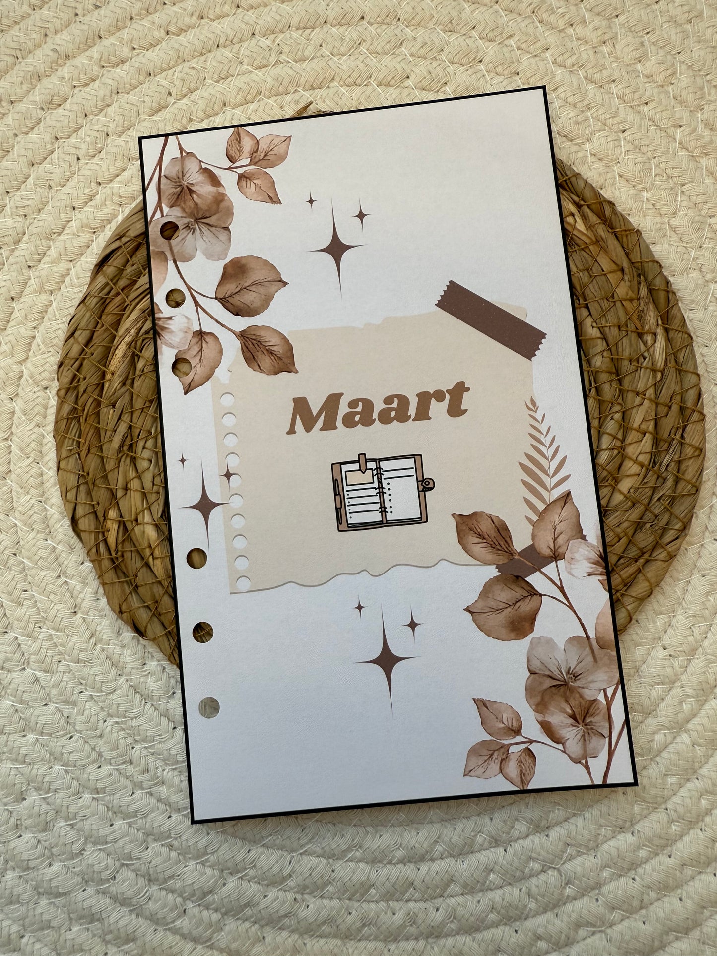 Planner maand voorblad A6