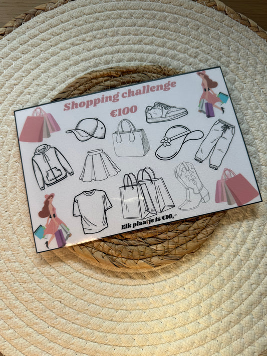 Shopping challenge A5 formaat