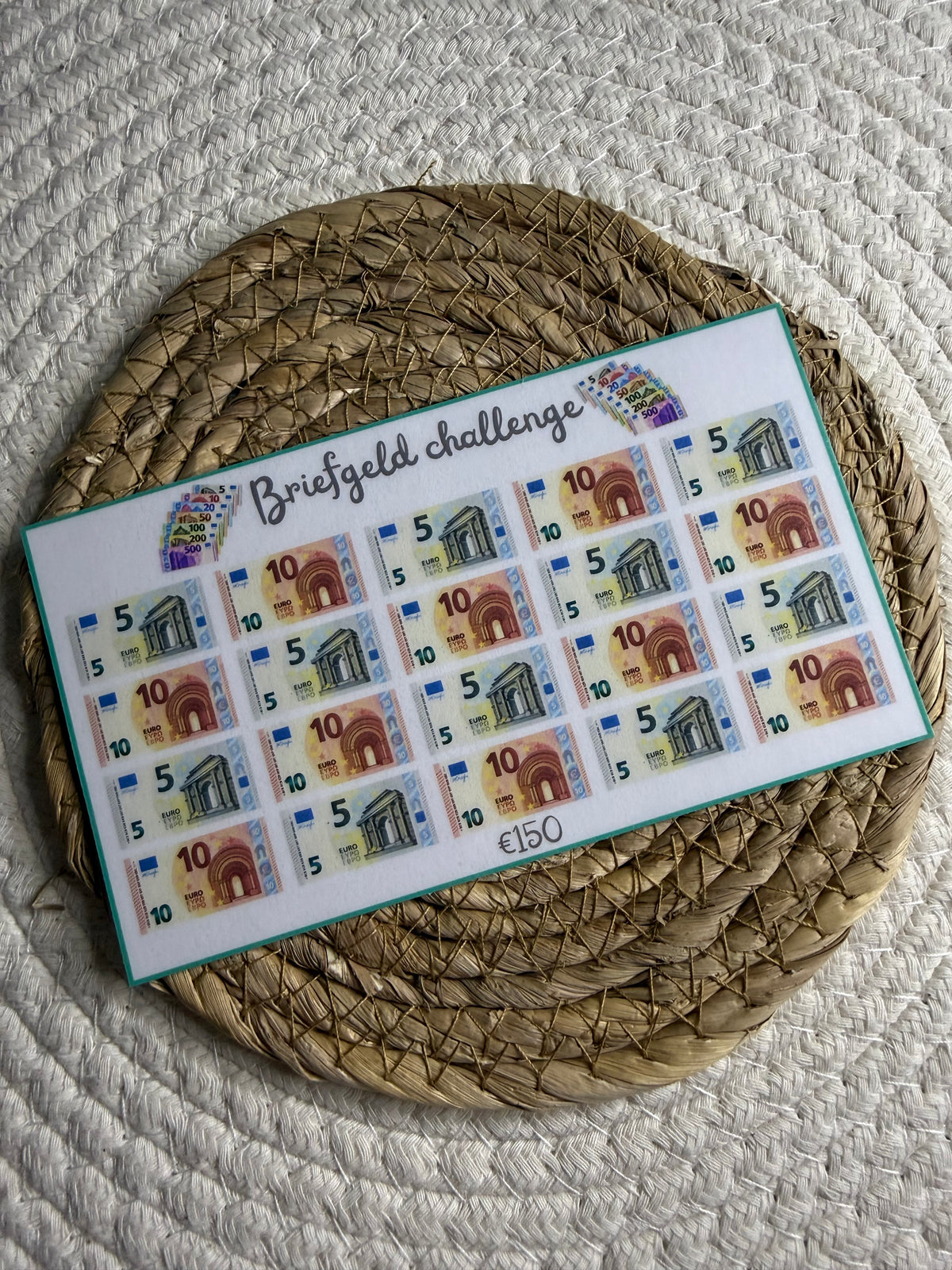 Briefgeld challenge €150 A6